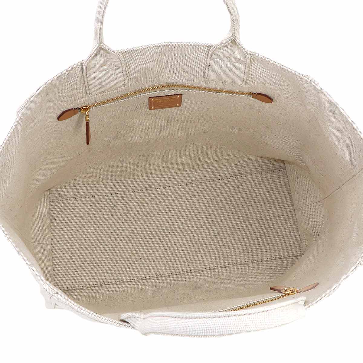 Jardiniere Extra Large Tote Bag Canvas Beige 2VG131 Purse