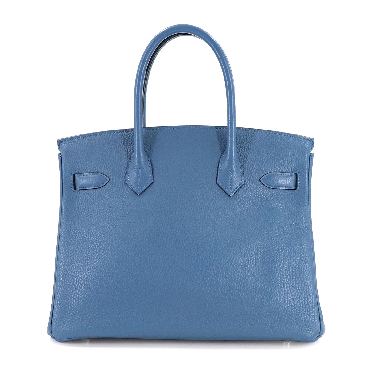 Birkin 30 Taurillon Clemence Bleu Agate Hand Bag Purse