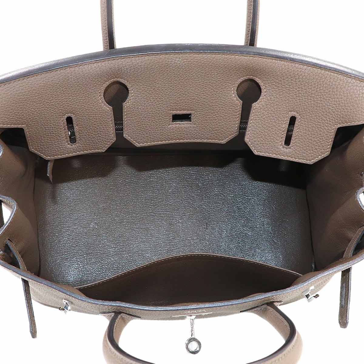 Birkin 30 Hand Bag Veau Togo Toupe Brown Purse