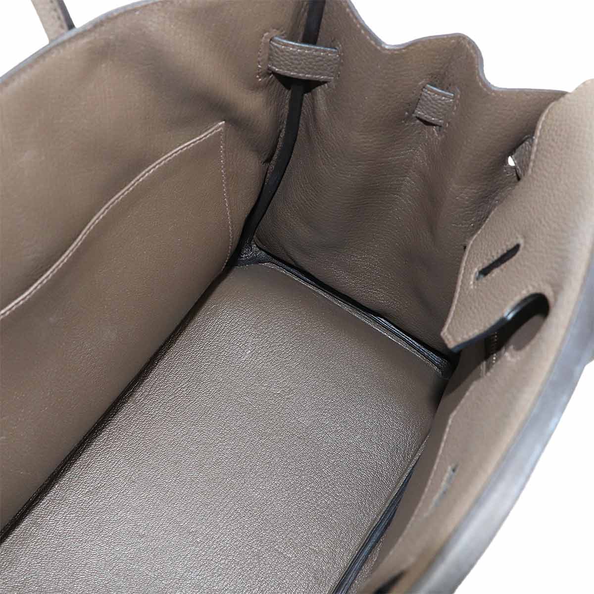 Birkin 30 Hand Bag Veau Togo Toupe Brown Purse