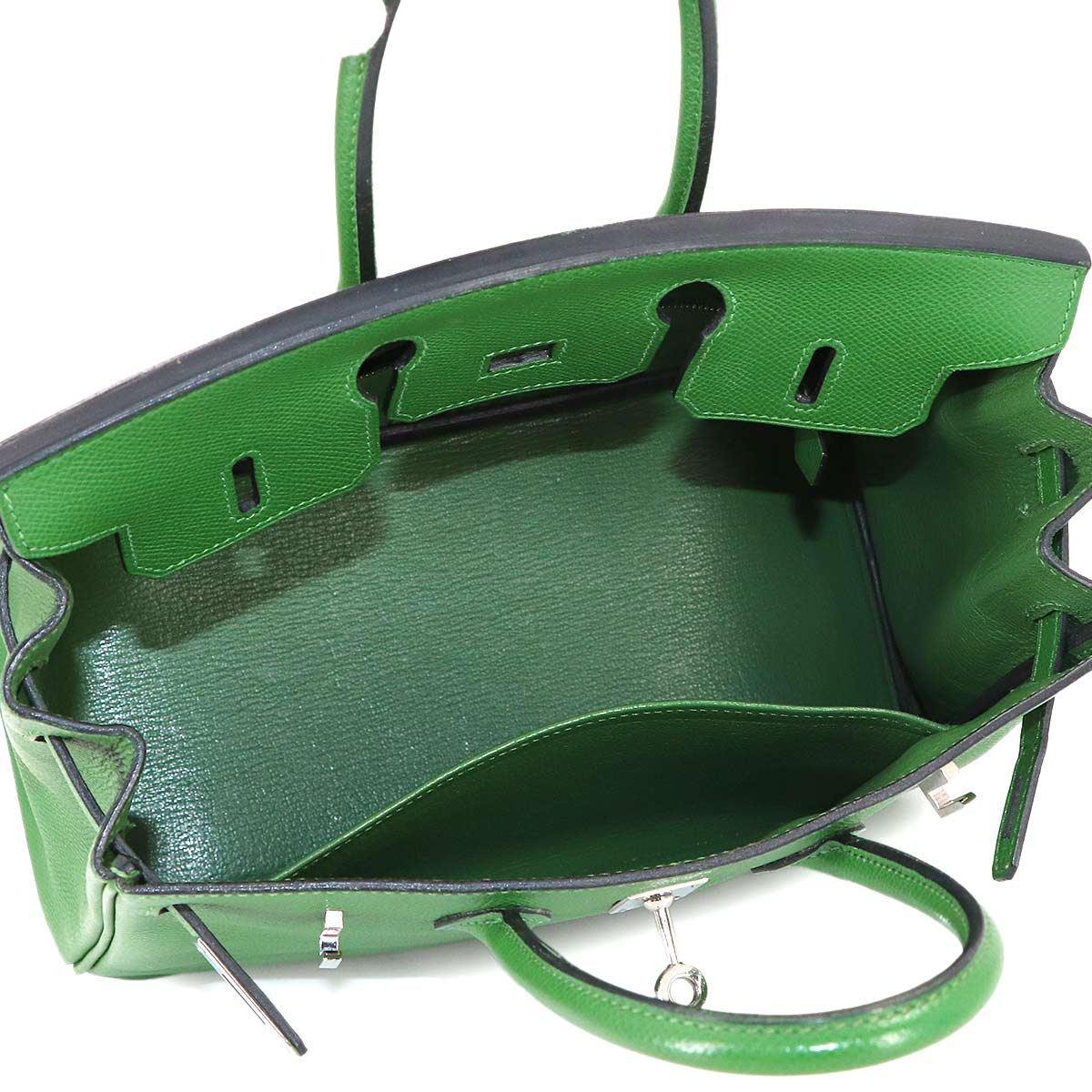 Birkin 25 Veau Epsom Vert Bengale Hand Bag Purse