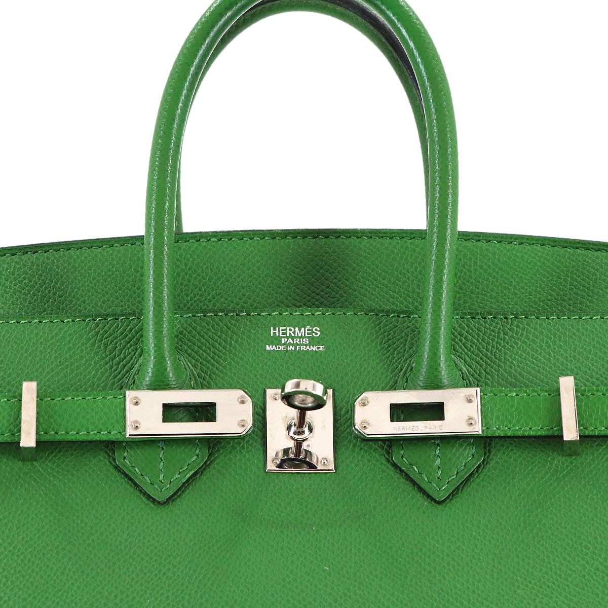 Birkin 25 Veau Epsom Vert Bengale Hand Bag Purse