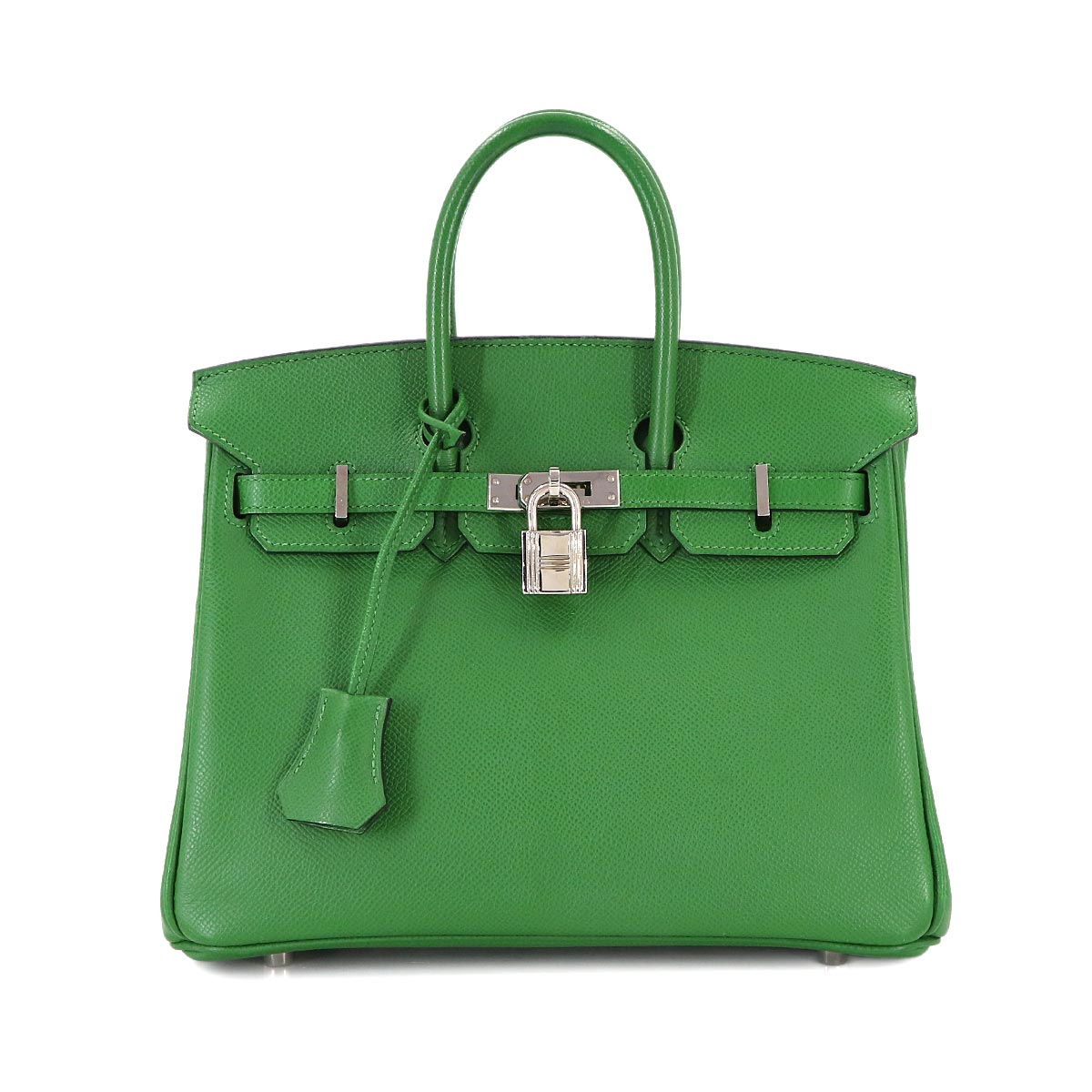 Birkin 25 Veau Epsom Vert Bengale Hand Bag Purse