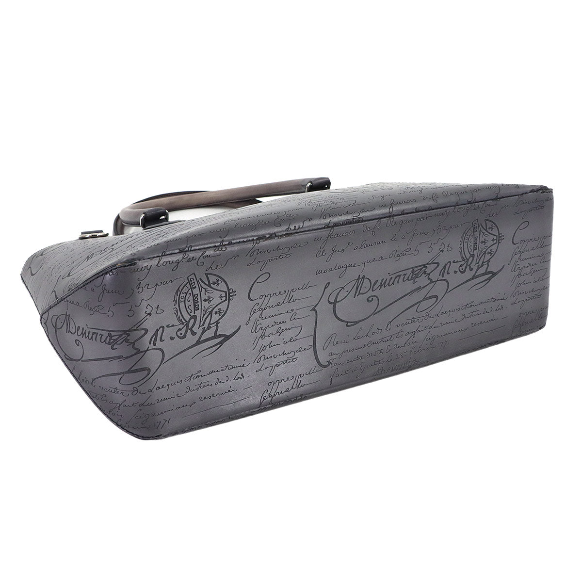 Calligraphy Toujours Mini Tote Bag Gray Purse