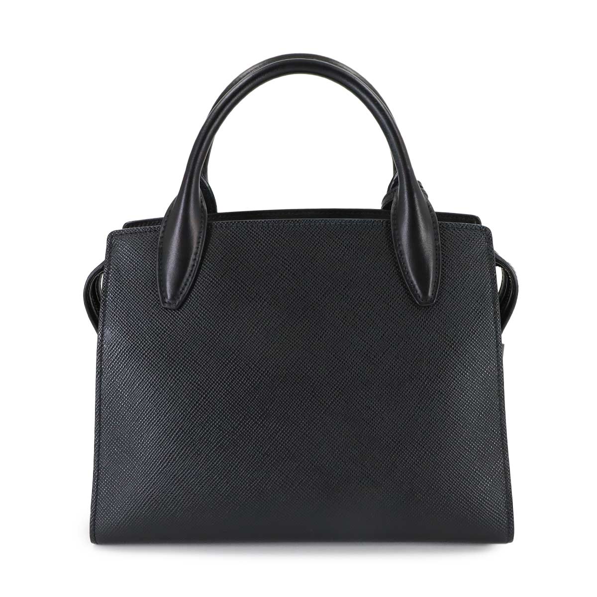 2way Hand Shoulder Bag Saffiano Leather Nero 1BA297 Black Purse