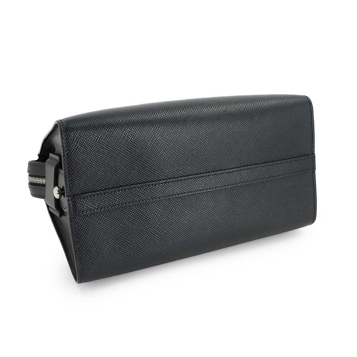 2way Hand Shoulder Bag Saffiano Leather Nero 1BA297 Black Purse