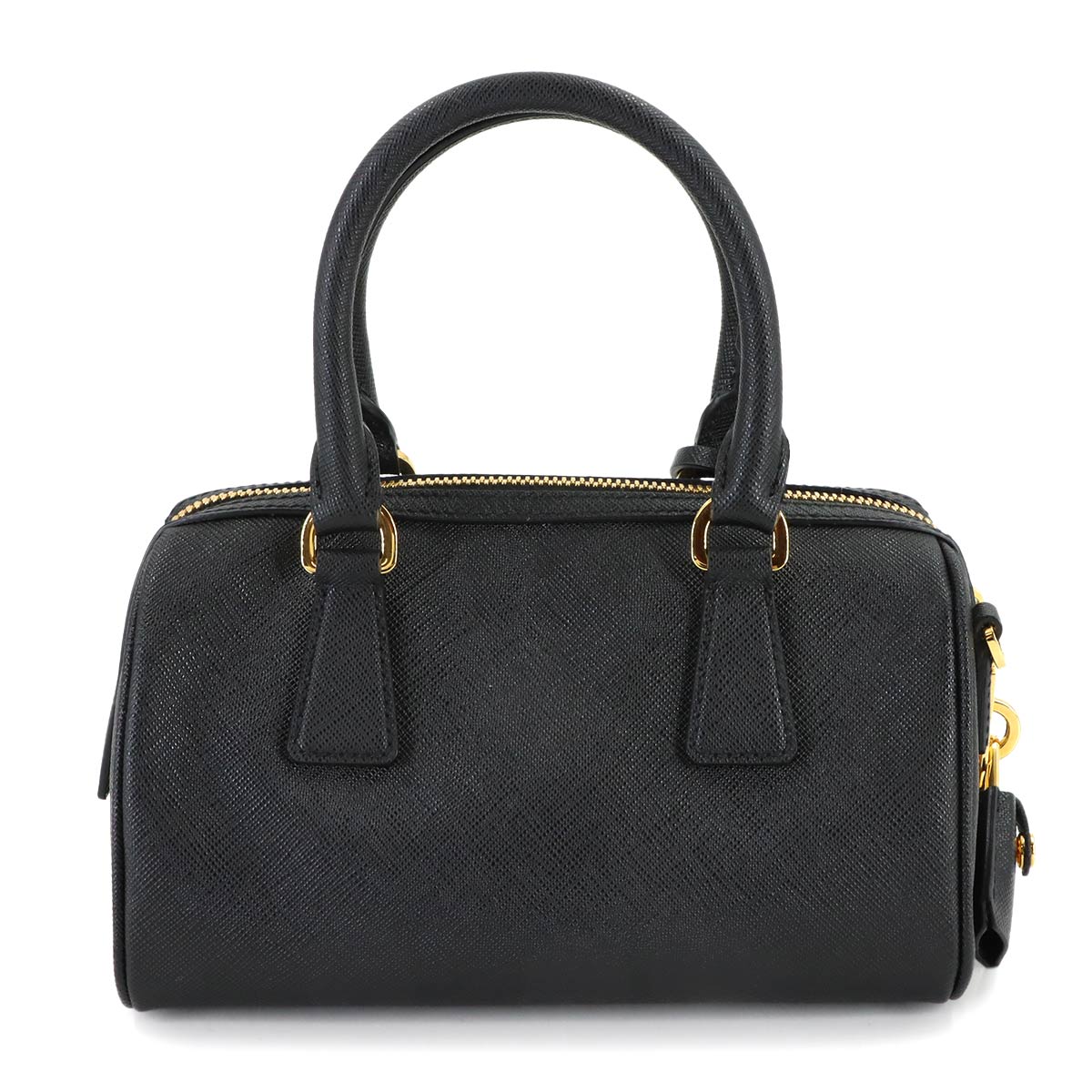 Hand Shoulder Bag Saffiano leather Black 1BB846 Purse