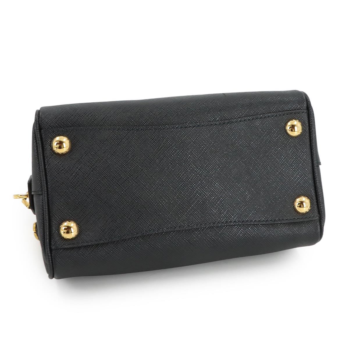 Hand Shoulder Bag Saffiano leather Black 1BB846 Purse