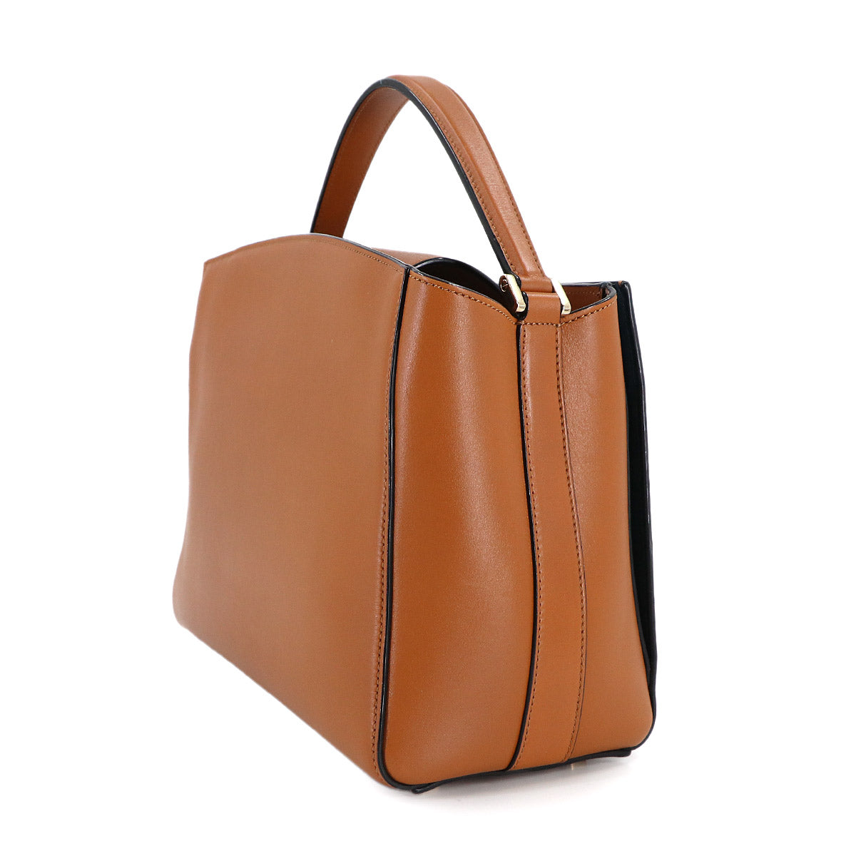 Brera Medium Hand Shoulder Bag Leather Brown Purse