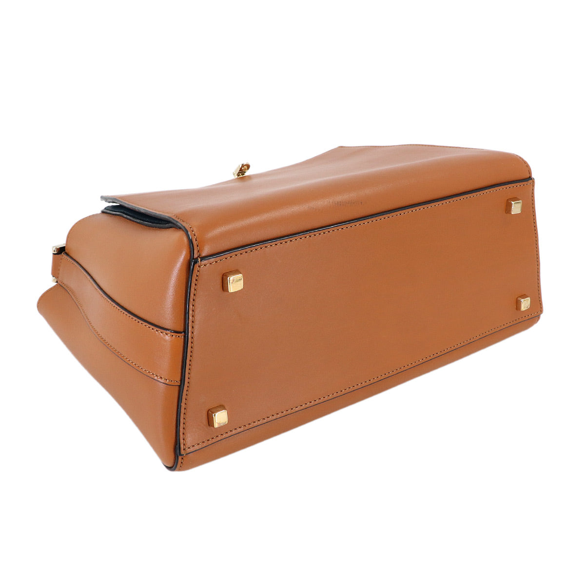 Brera Medium Hand Shoulder Bag Leather Brown Purse