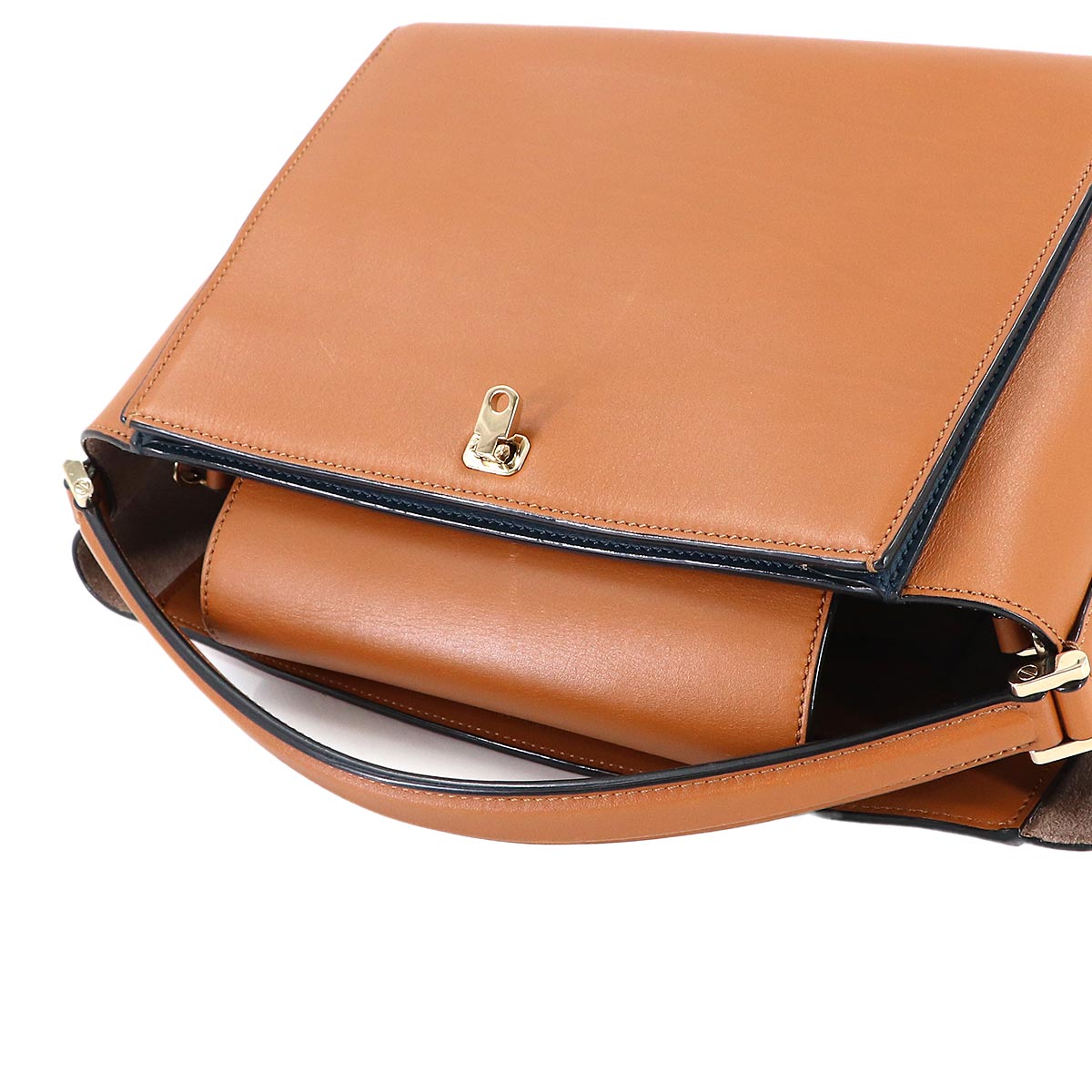 Brera Medium Hand Shoulder Bag Leather Brown Purse