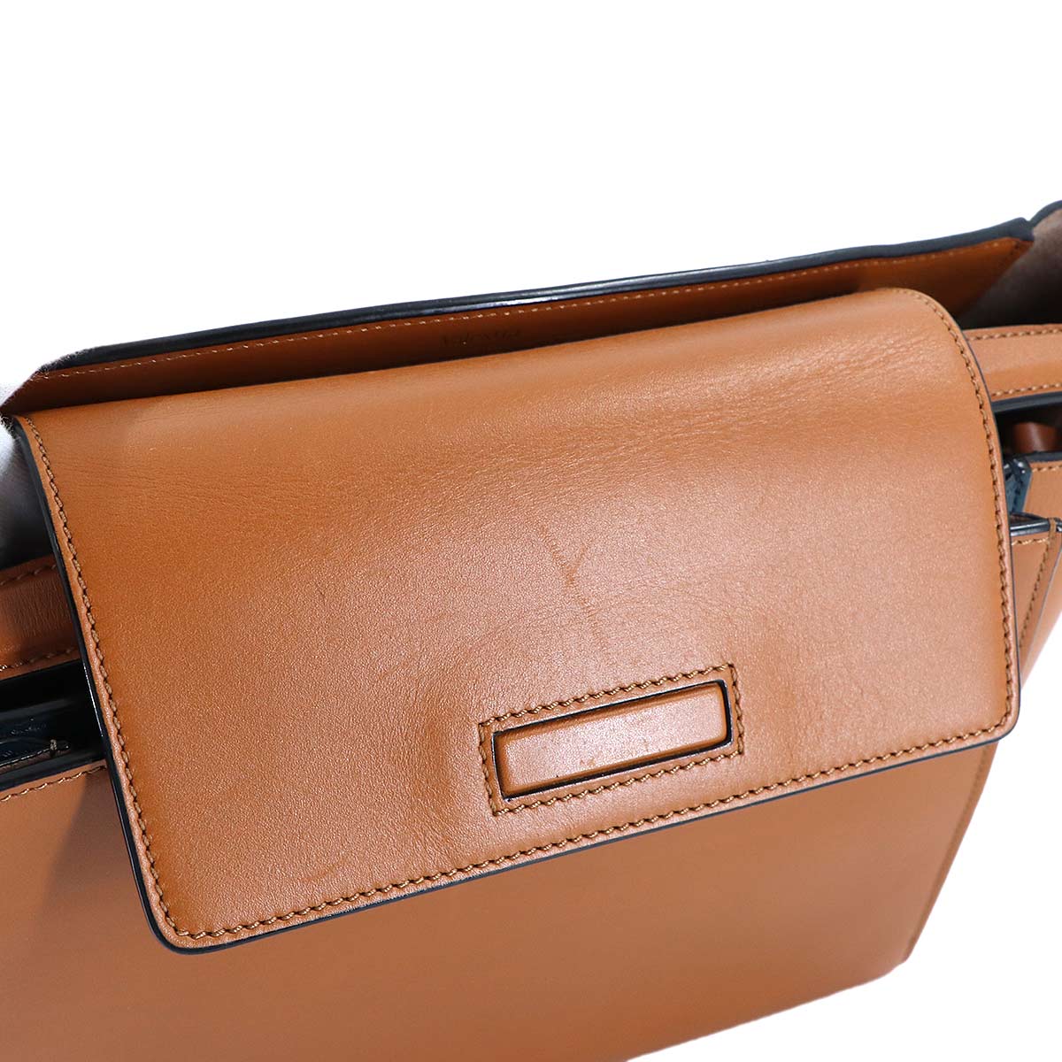 Brera Medium Hand Shoulder Bag Leather Brown Purse