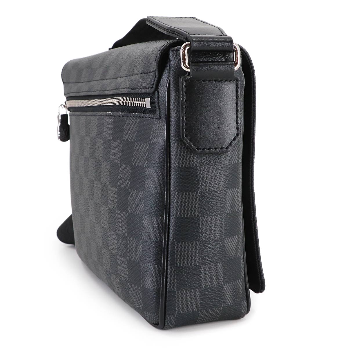 Damier Graphite District PM NV3 Shoulder Bag Black N42710