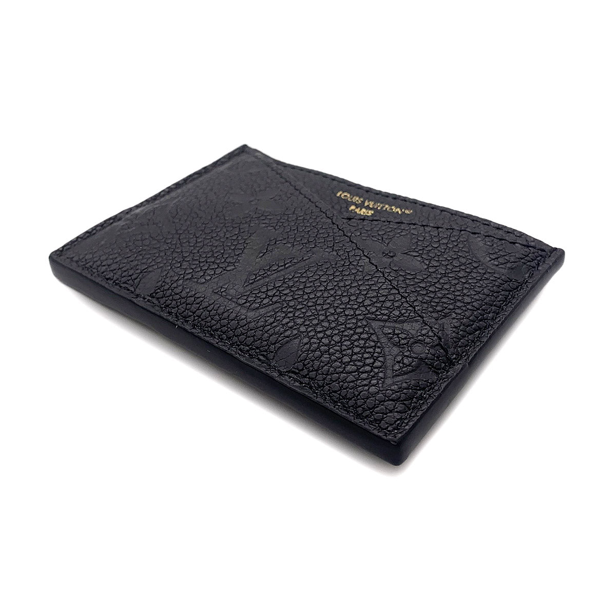 Monogram Empreint Criss Cross Card Case Black M13695