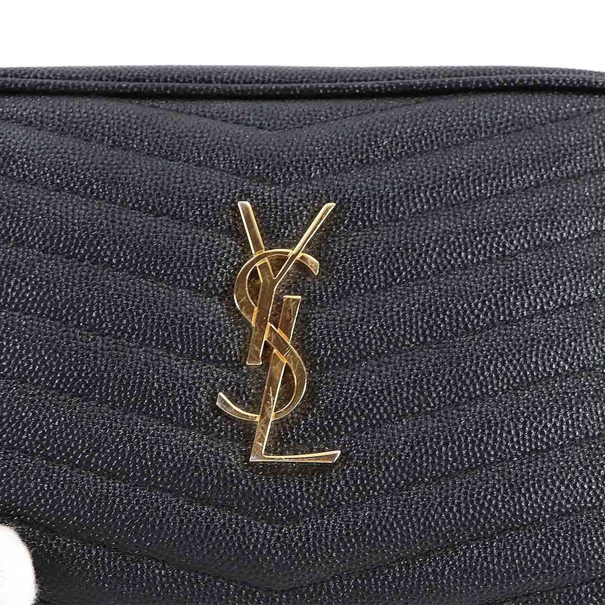 Lou Mini Chain Shoulder Bag Leather Black 612579