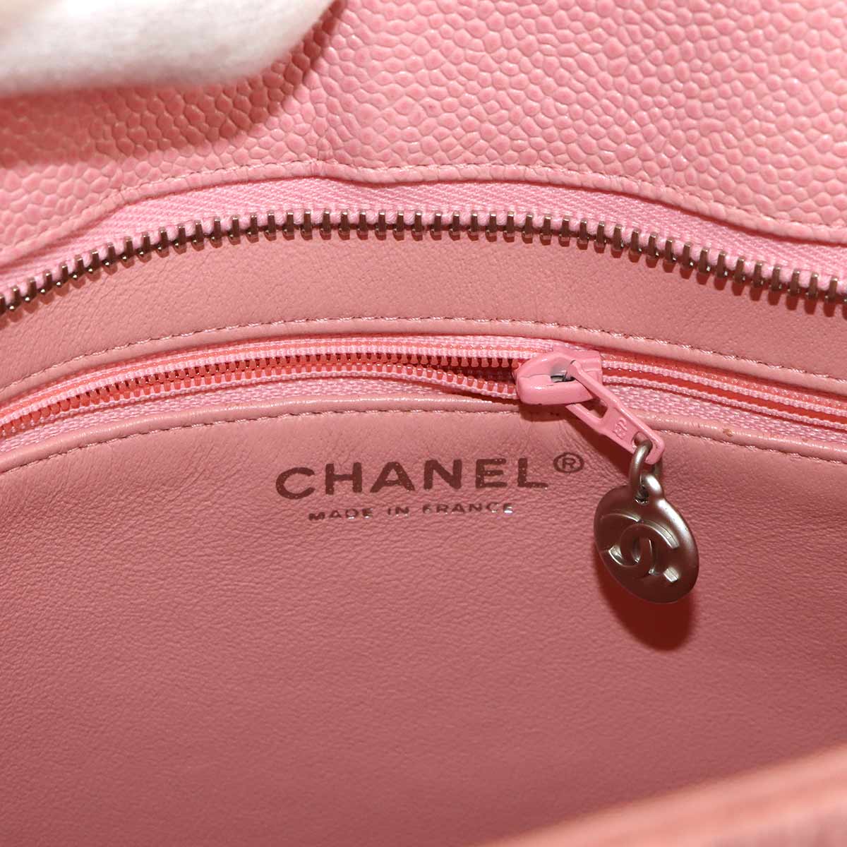 Medallion Tote Bag Leather Pink A01804 Coco Logos