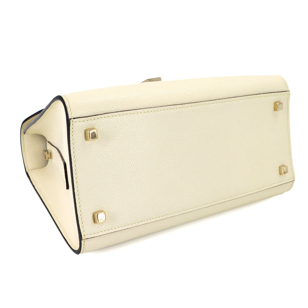 Iside Medium Hand Shoulder Bag Leather White Purse