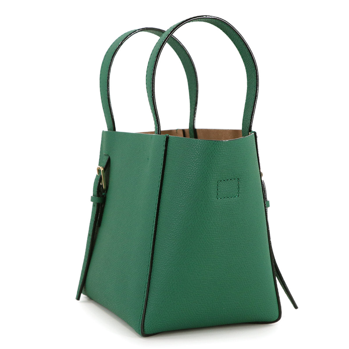 Bucket Bag Micro Shoulder Hand Bag Leather Forest Green