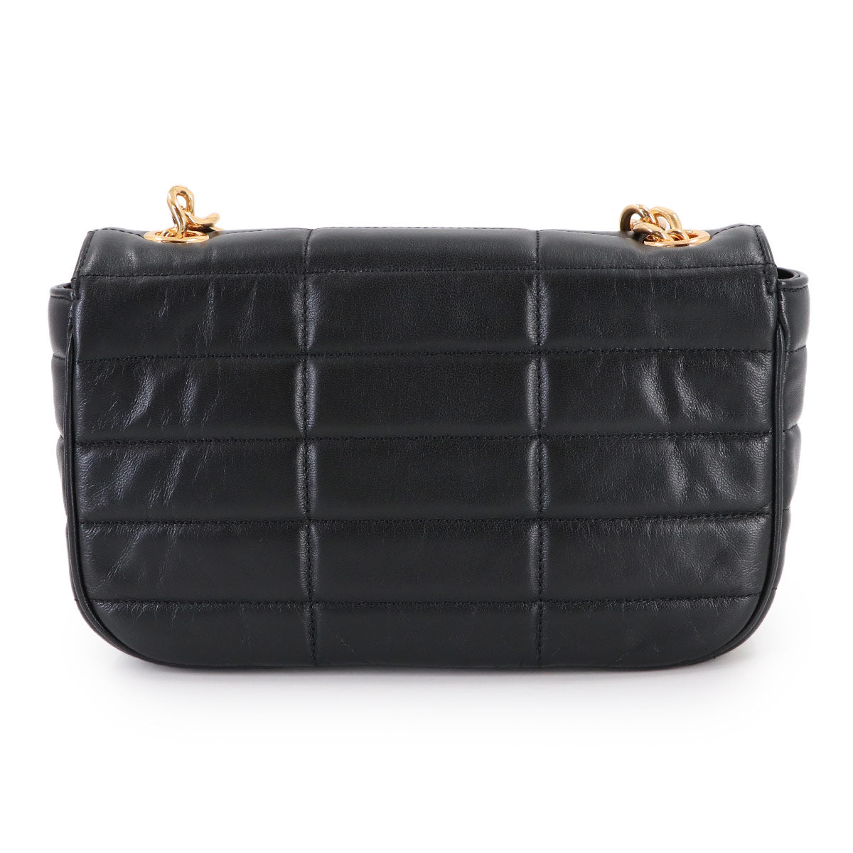 Chain Shoulder Bag Matelasse Leather Black 111273EPZ Purse