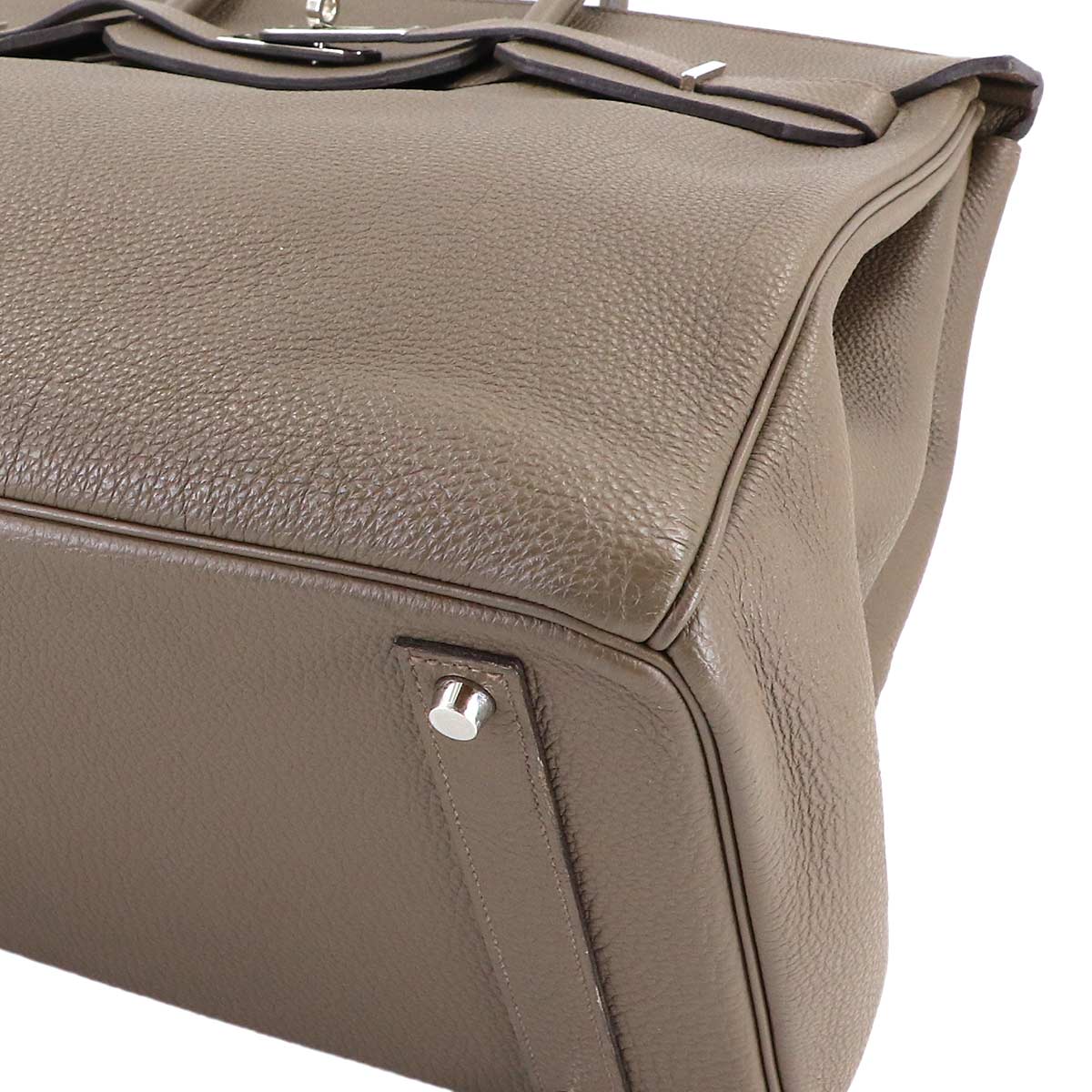 Birkin 40 Veau Togo Toupe Hand Bag Brown Purse