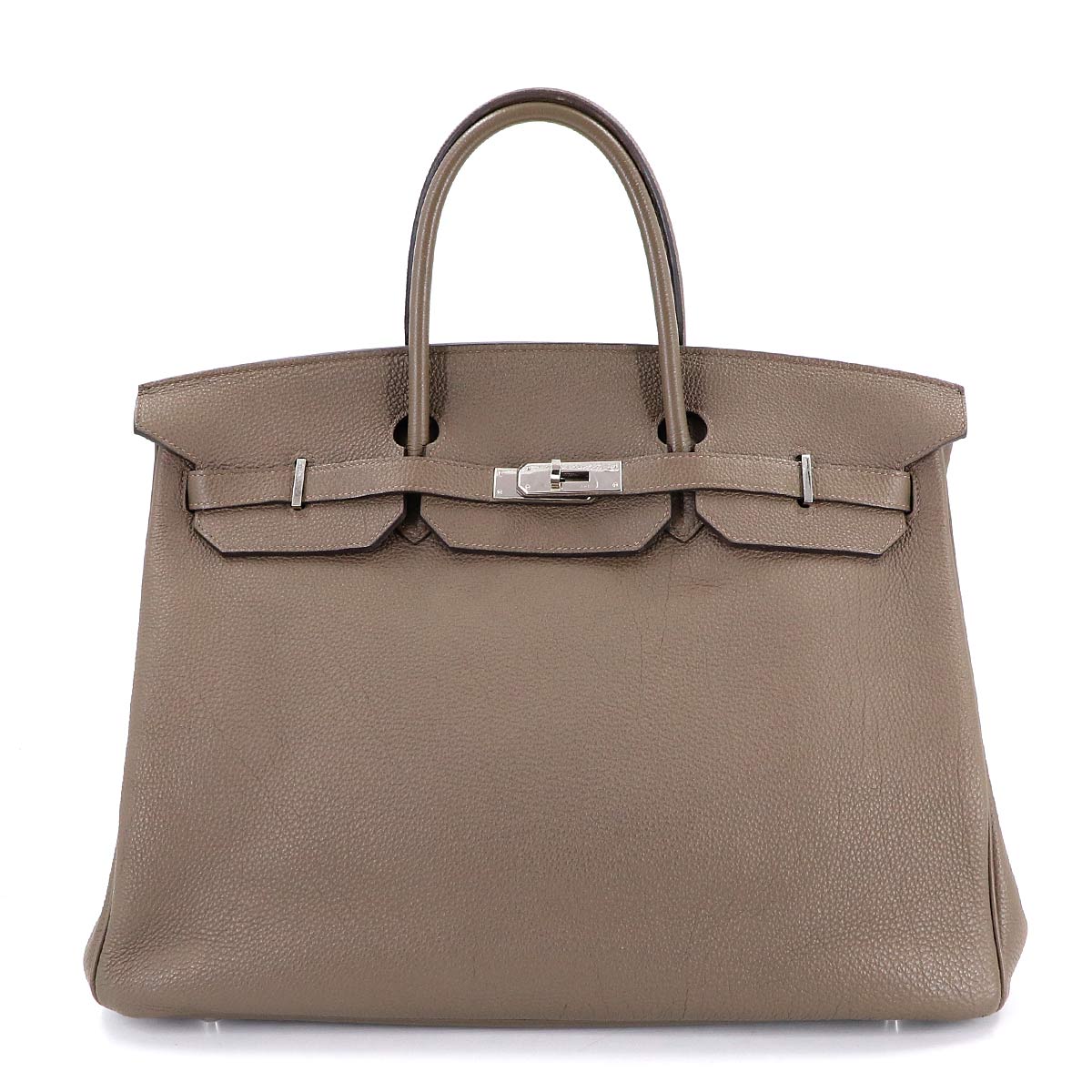 Birkin 40 Veau Togo Toupe Hand Bag Brown Purse