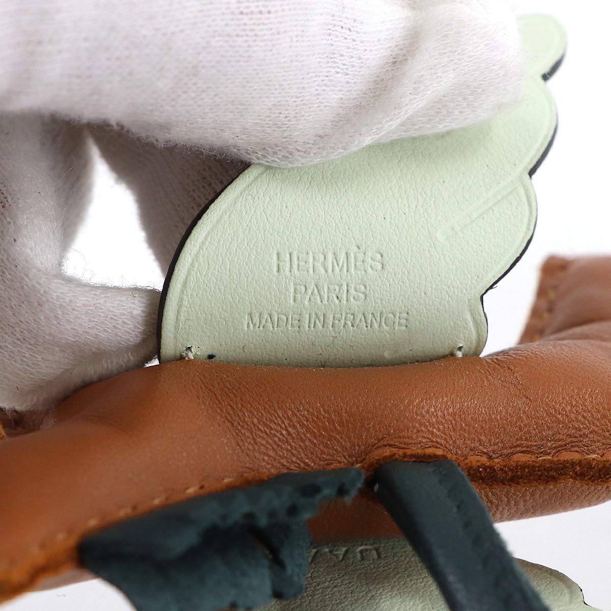 Rodeo Pegasus PM Bag Charm Agneau Milo Gold Vert Cypress