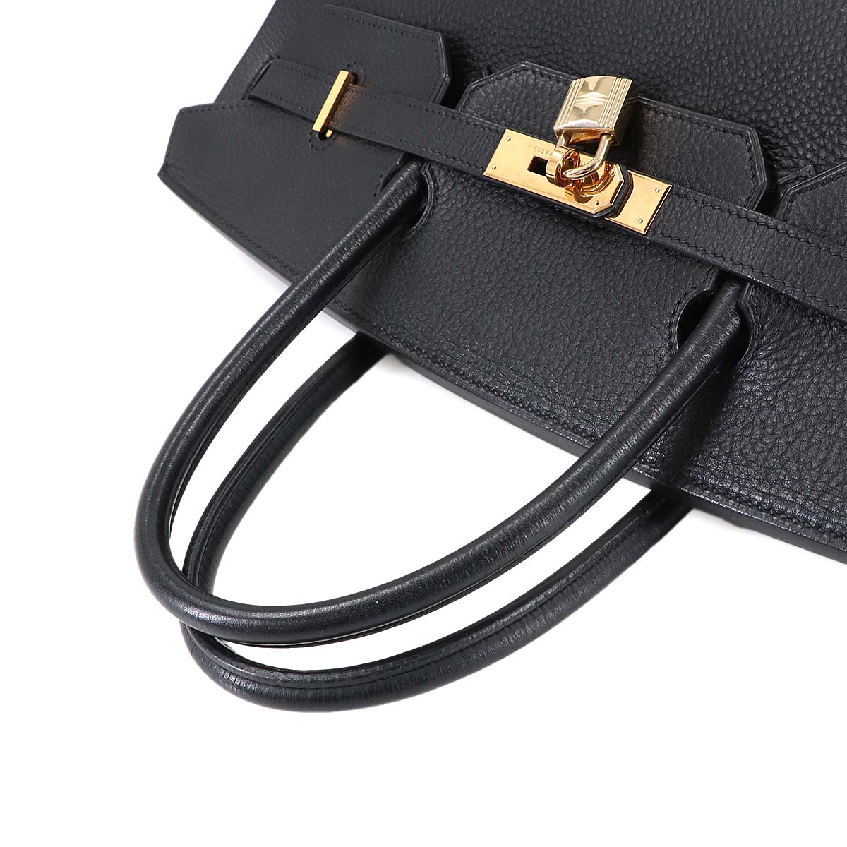 Birkin 40 Veau Togo Black Hand Bag Purse