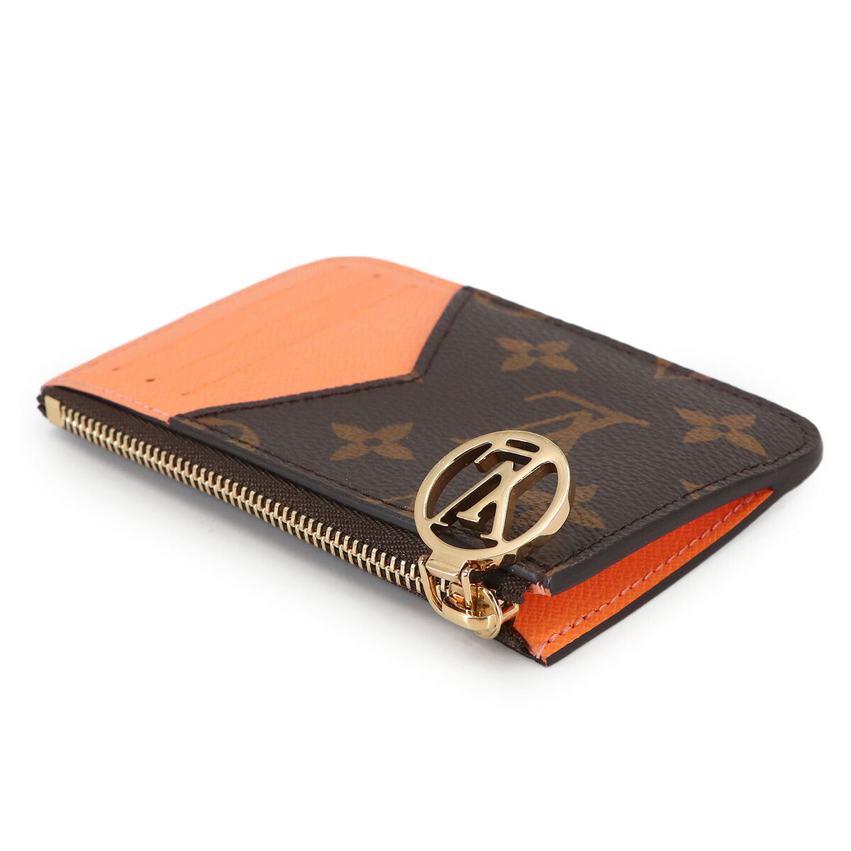 Monogram Card Holder Romy Brown Apricot M83603