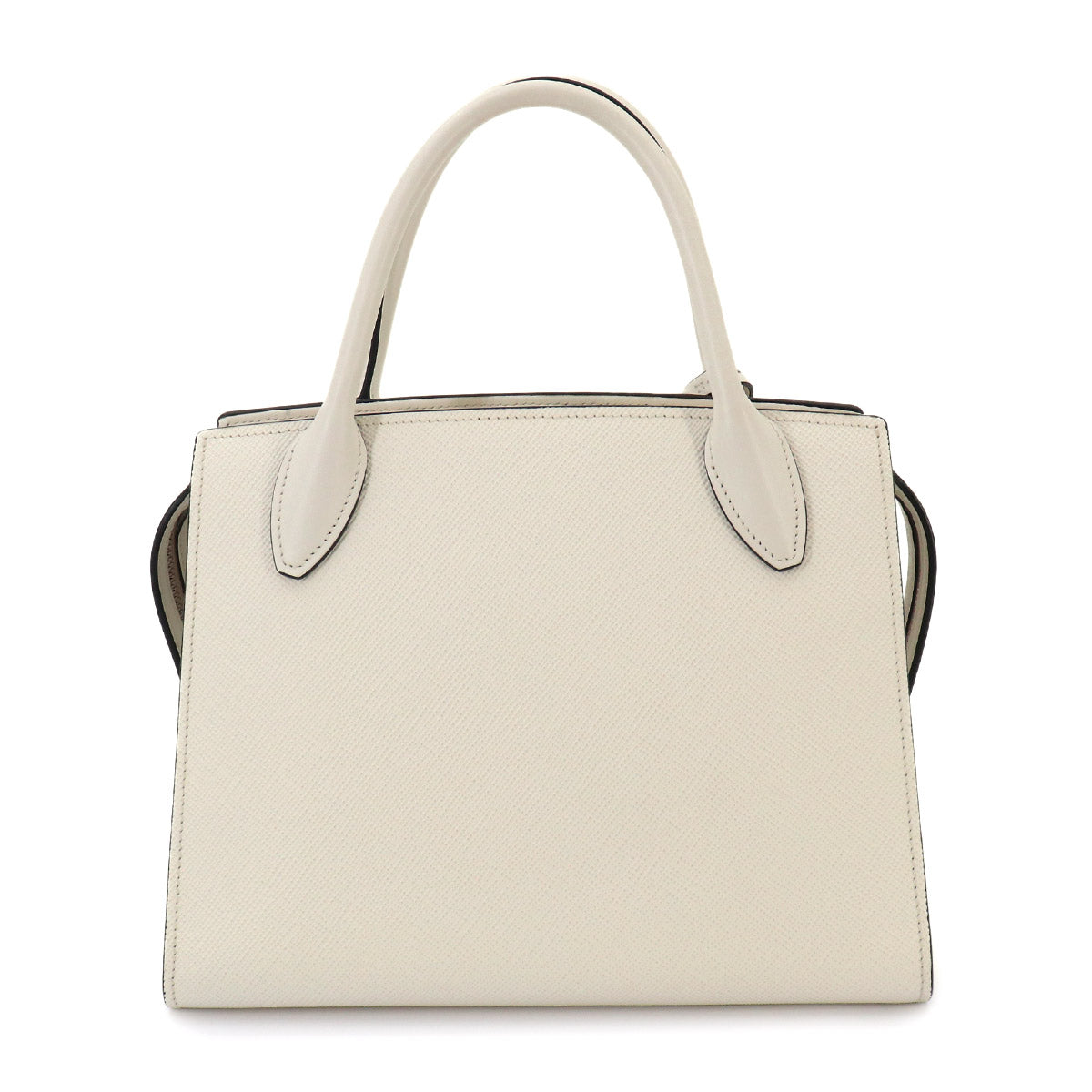 Hand Shoulder Bag Saffiano Leather White Purse