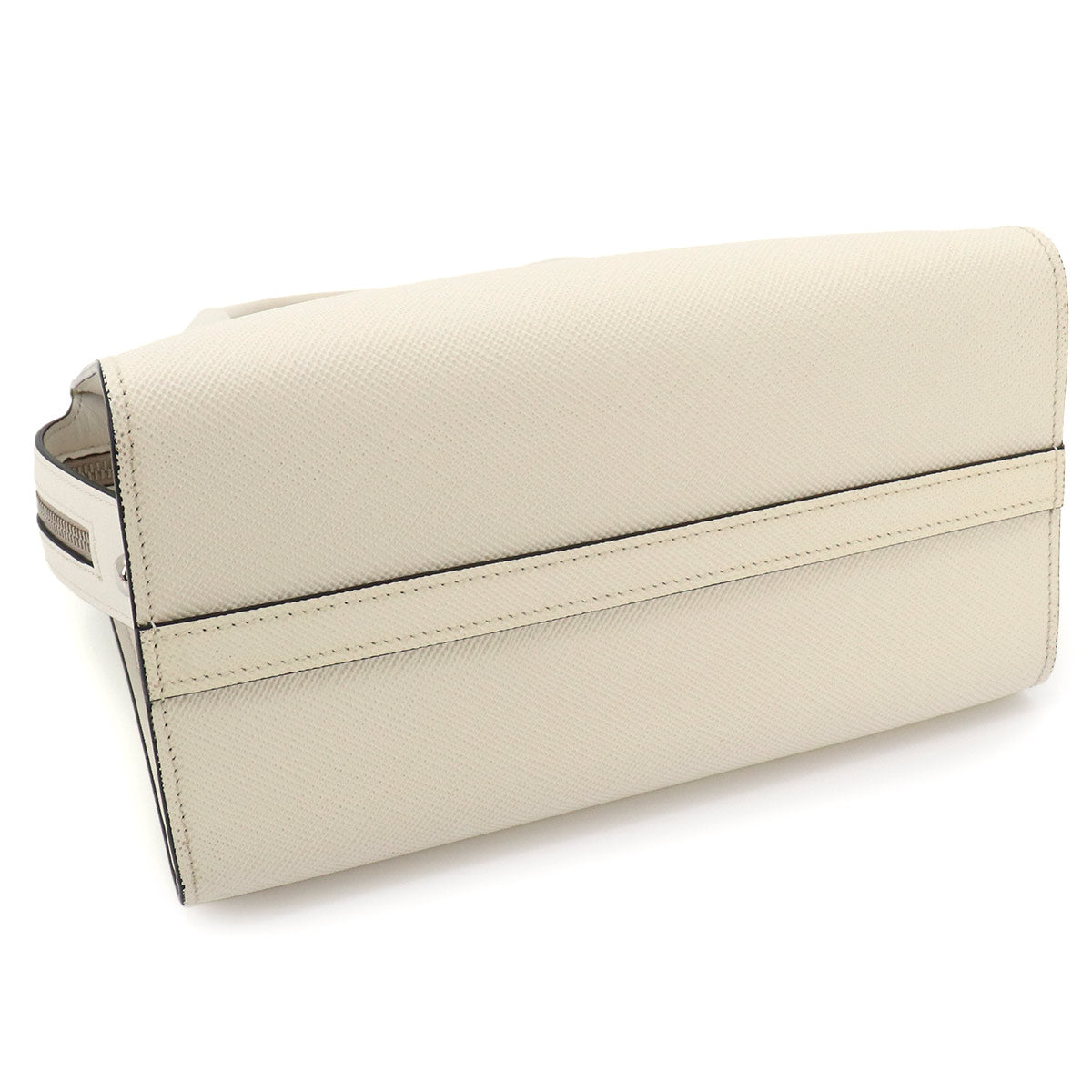 Hand Shoulder Bag Saffiano Leather White Purse