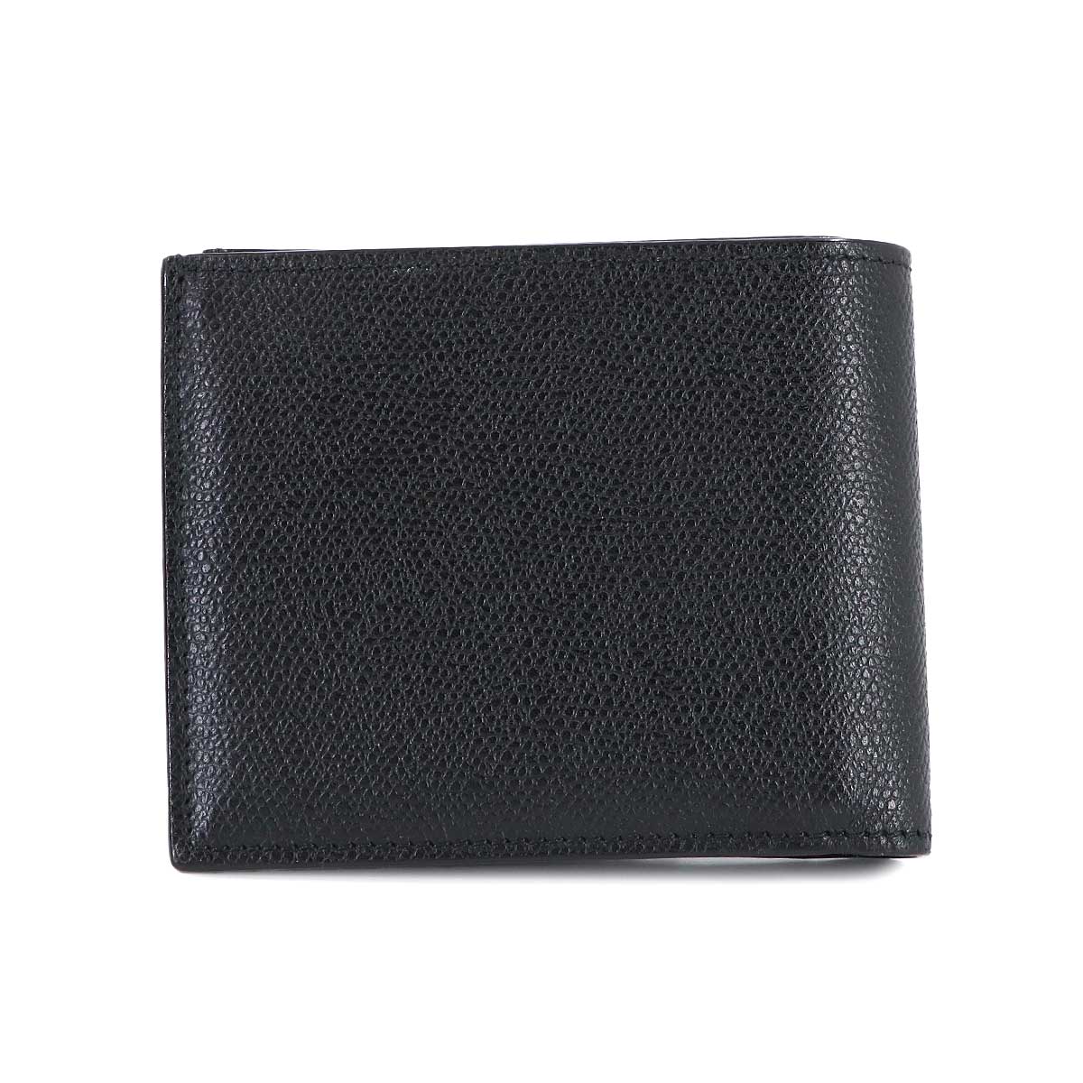Bi fold Wallet Purse Leather Black