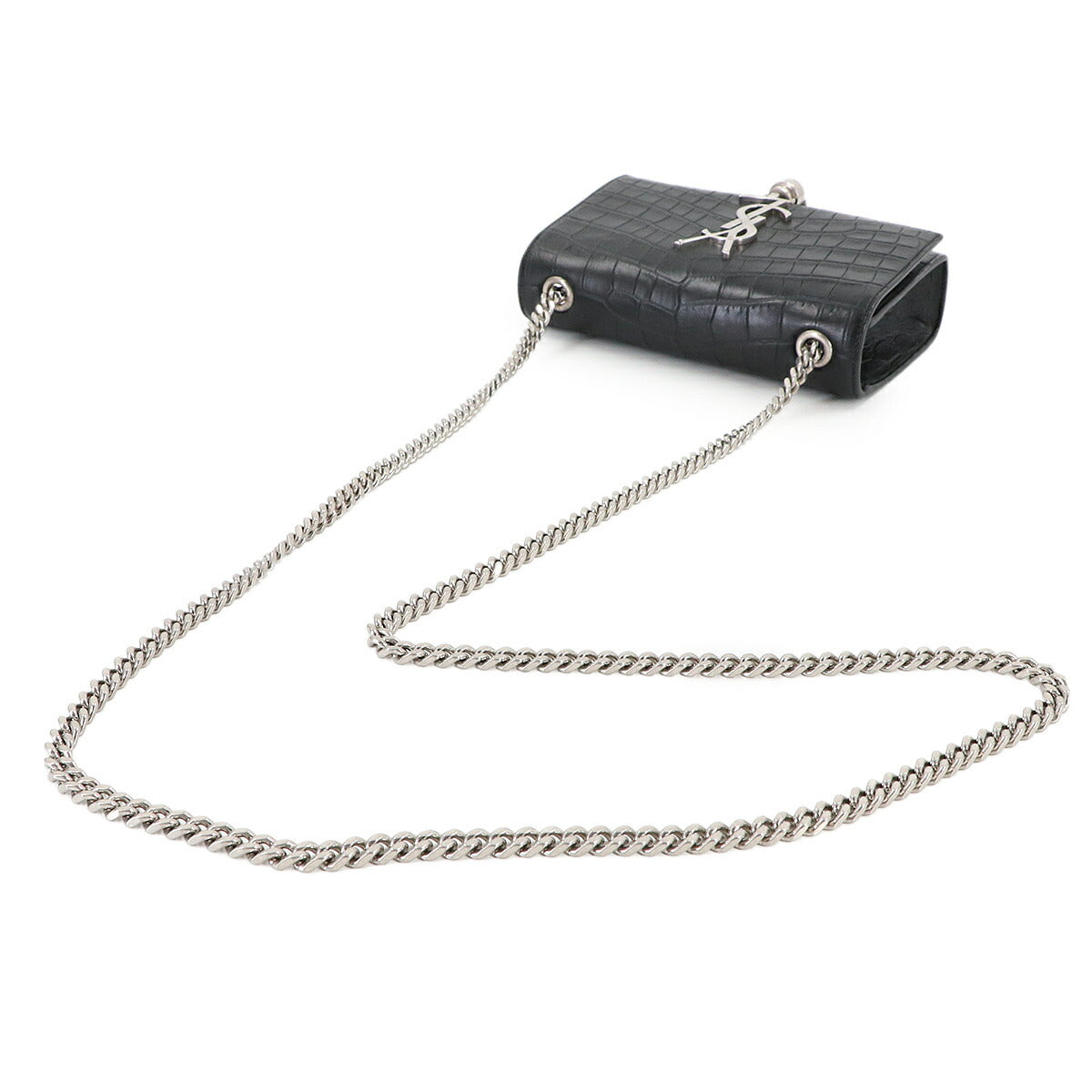 Kate Mini Chain Shoulder Bag Leather Black 354120