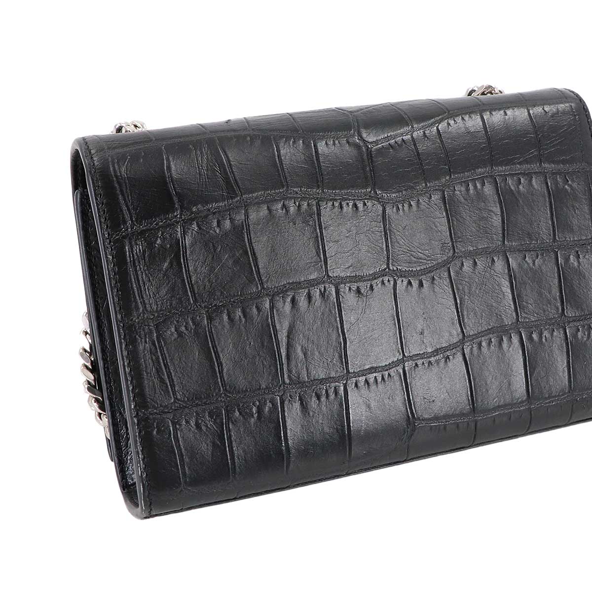 Kate Mini Chain Shoulder Bag Leather Black 354120