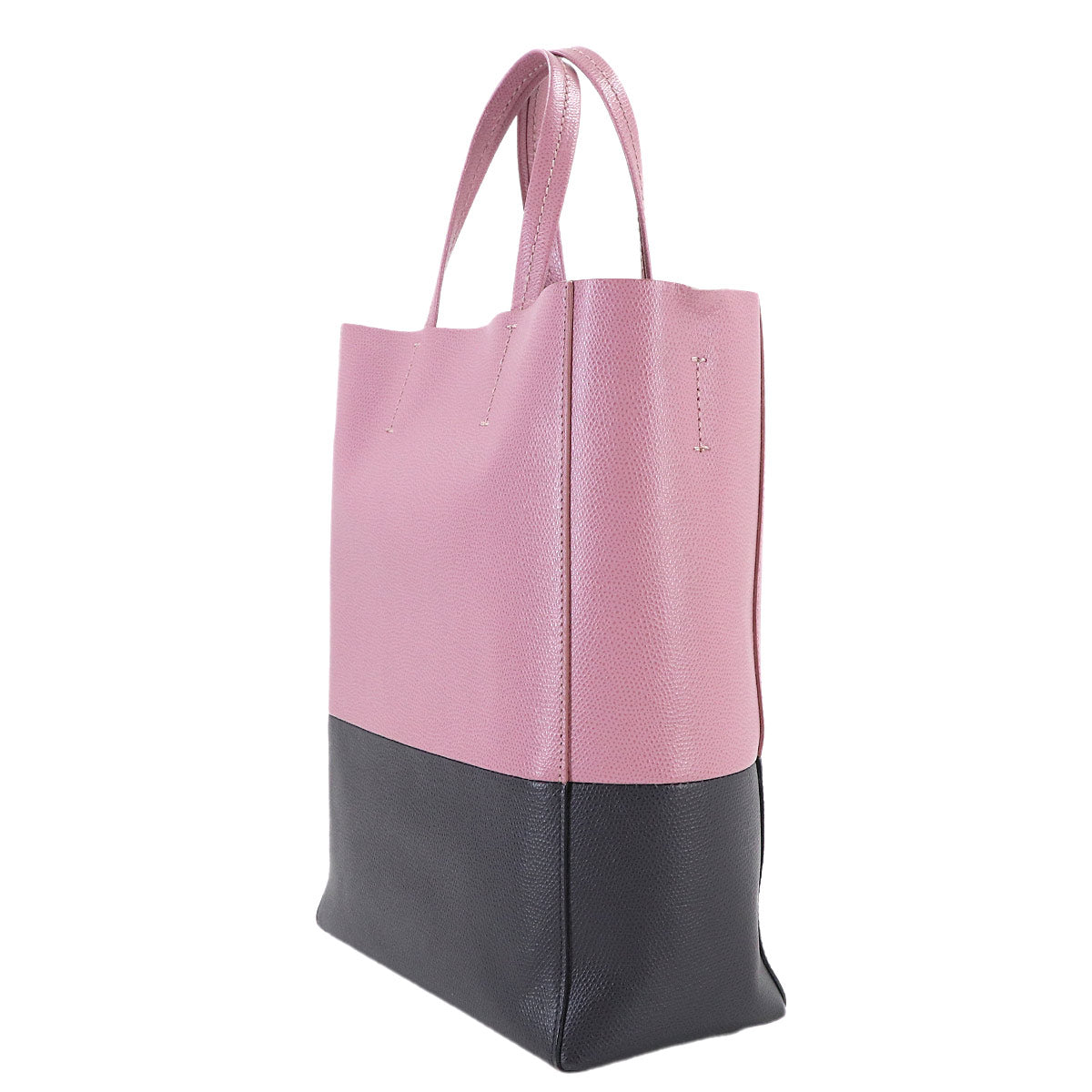 Small Vertical Cabas 2way Tote Shoulder Bag Leather 176163