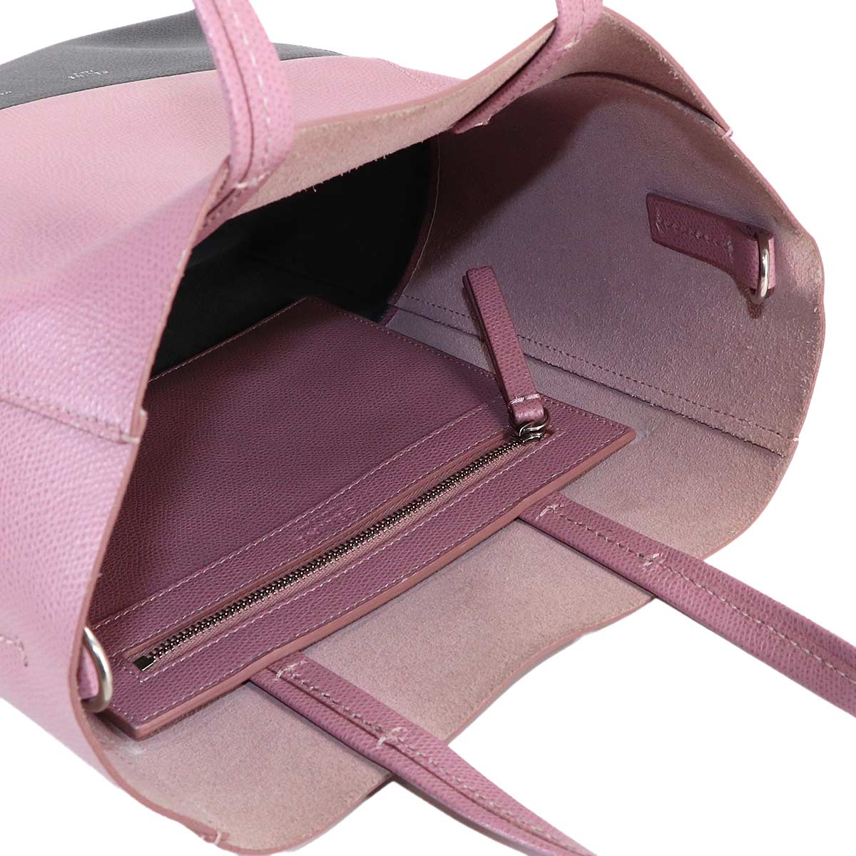 Small Vertical Cabas 2way Tote Shoulder Bag Leather 176163