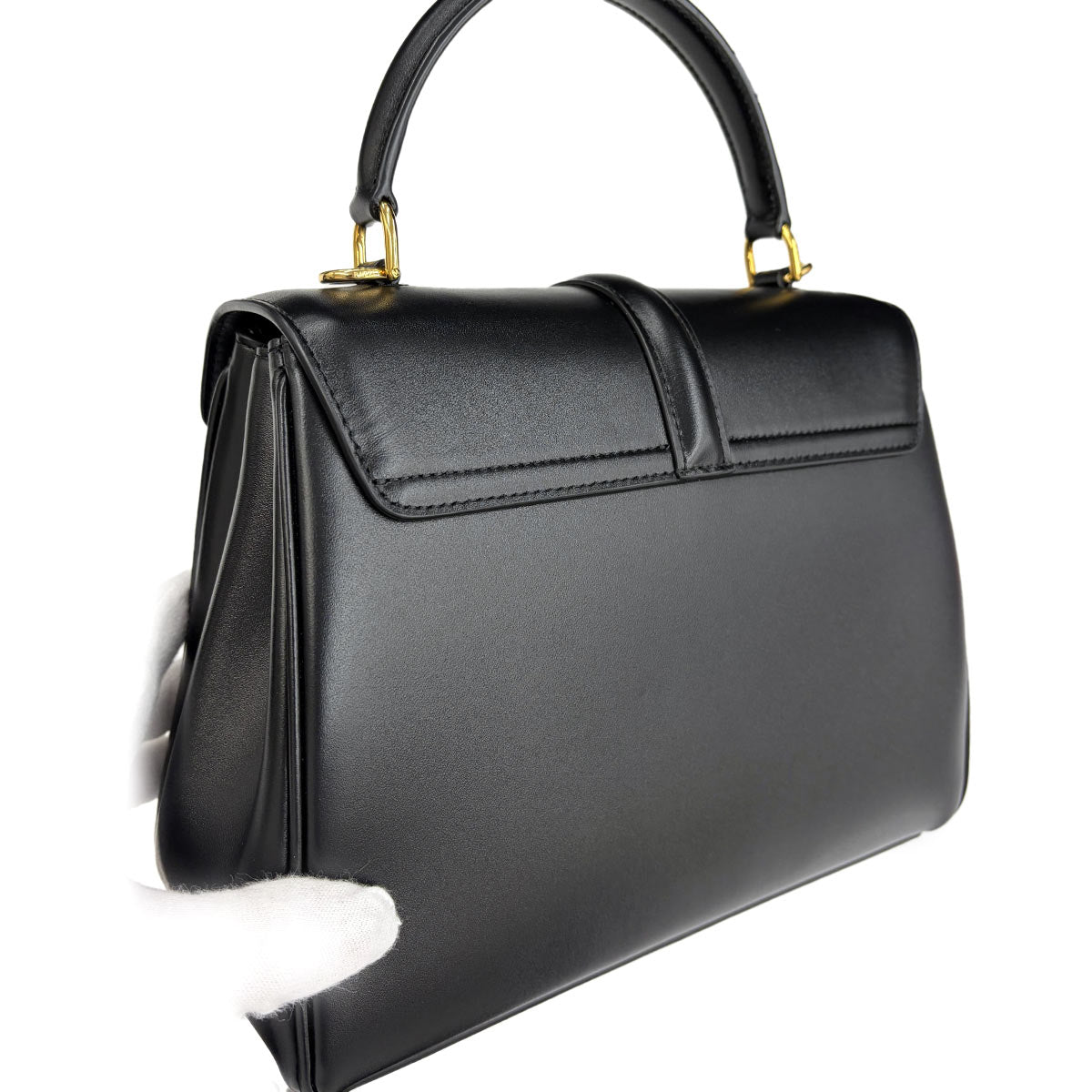 Small 16 Hand Shoulder Bag Leather Black 188003 Purse