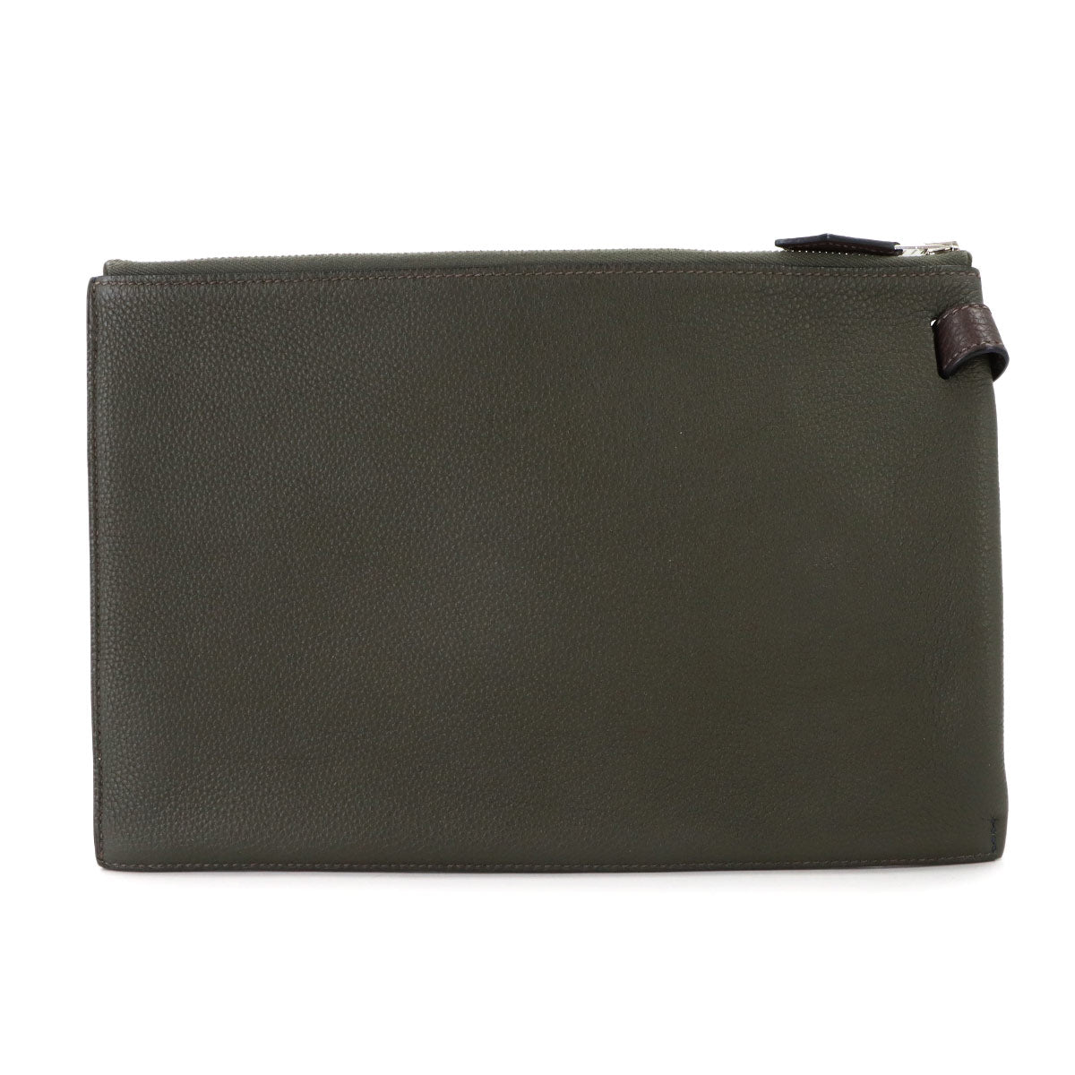 Caba Vertige 30 Clutch Bag Togo Blue nuit Vert de guris Ebene