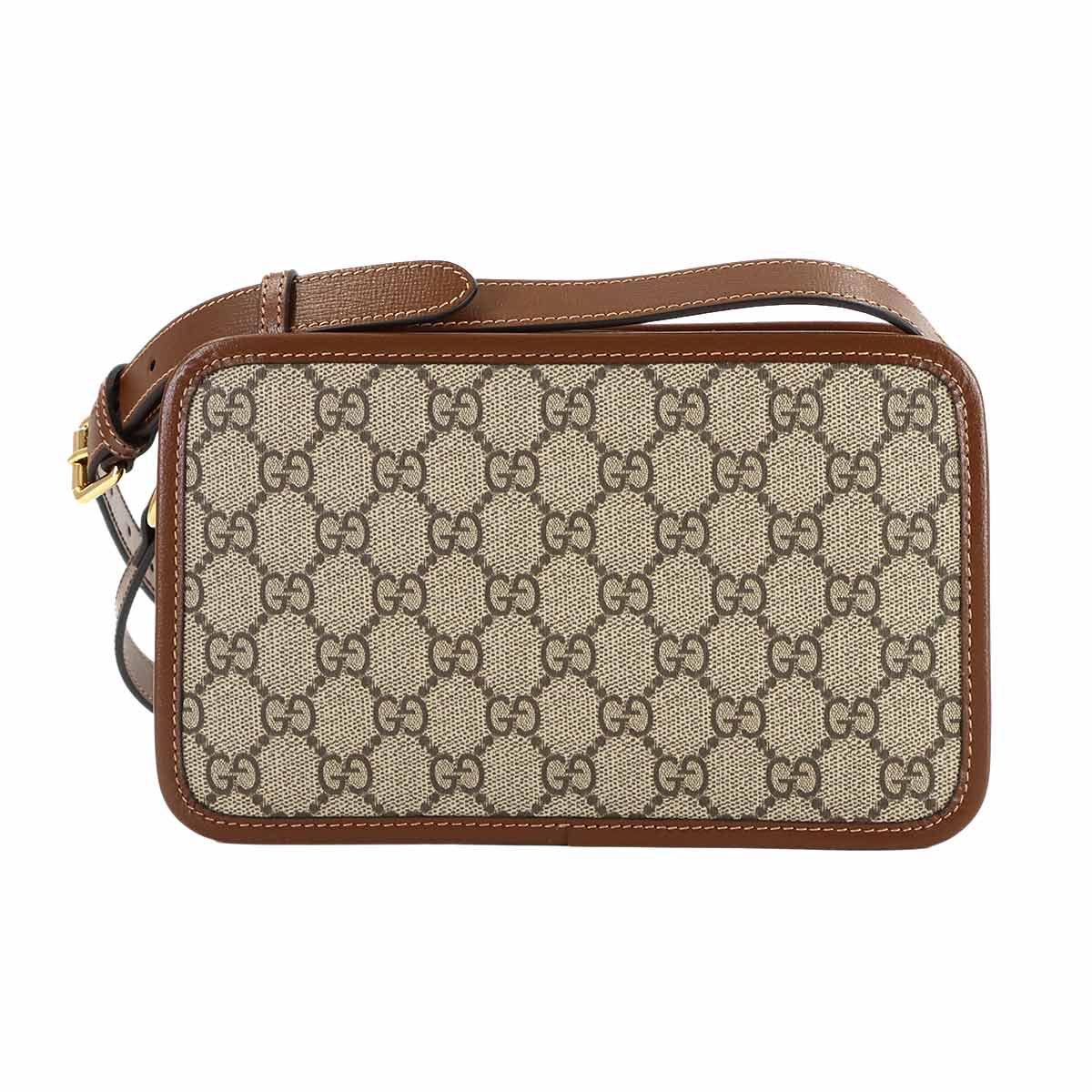 Mini Bag With Interlocking G GG Supreme Leather Beige 658572