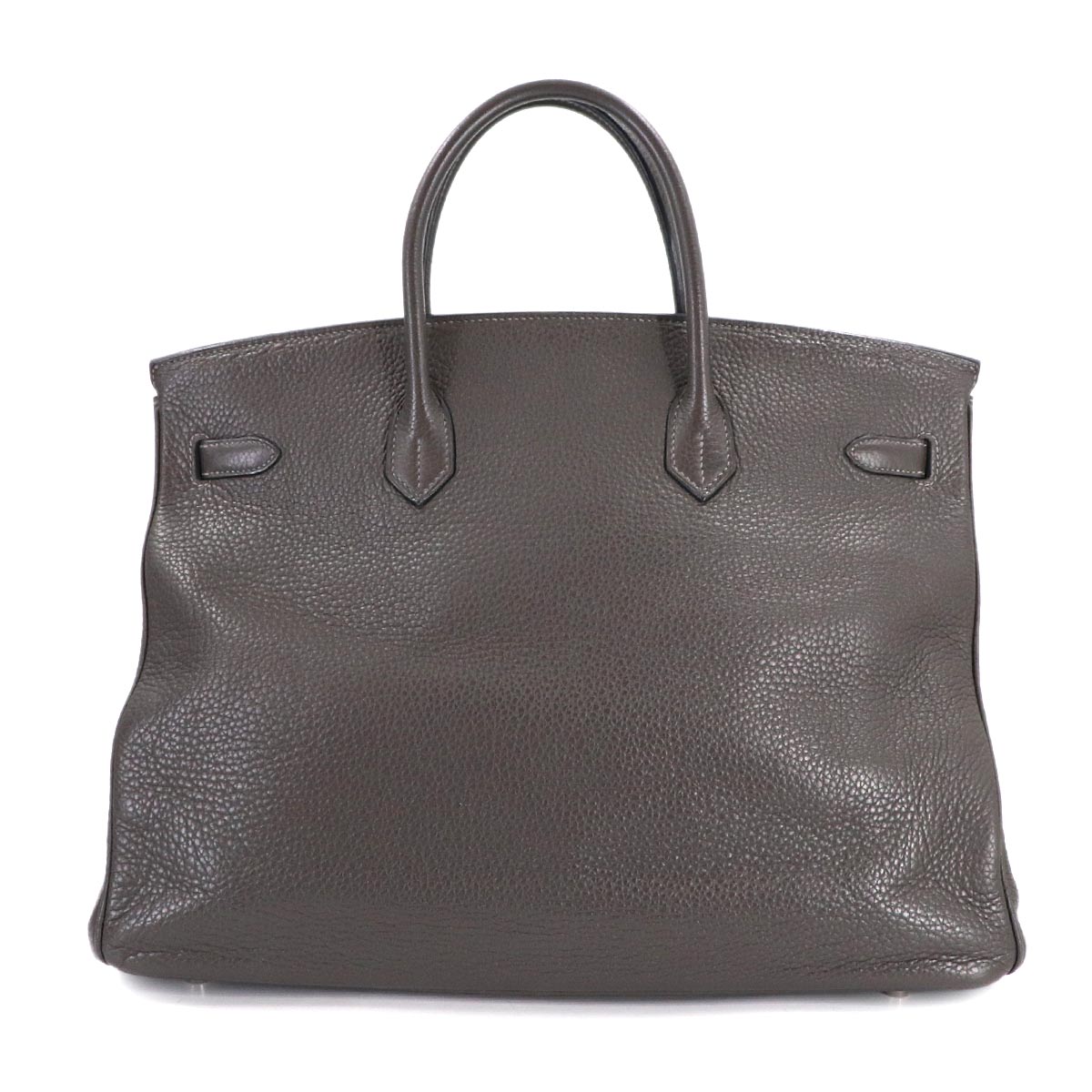 Birkin 40 Taurillon Clemence Graphite Hand Bag Grey Purse