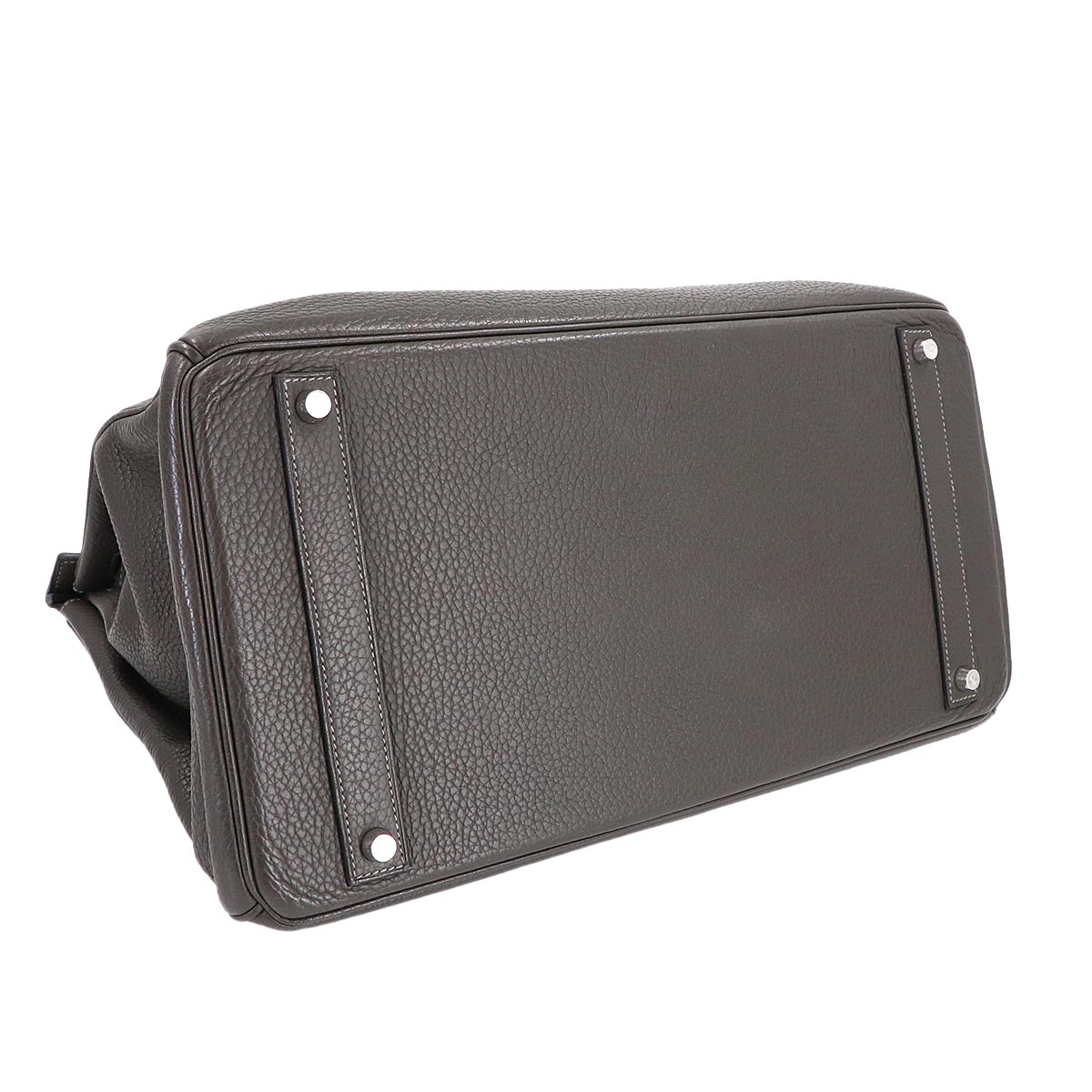 Birkin 40 Taurillon Clemence Graphite Hand Bag Grey Purse