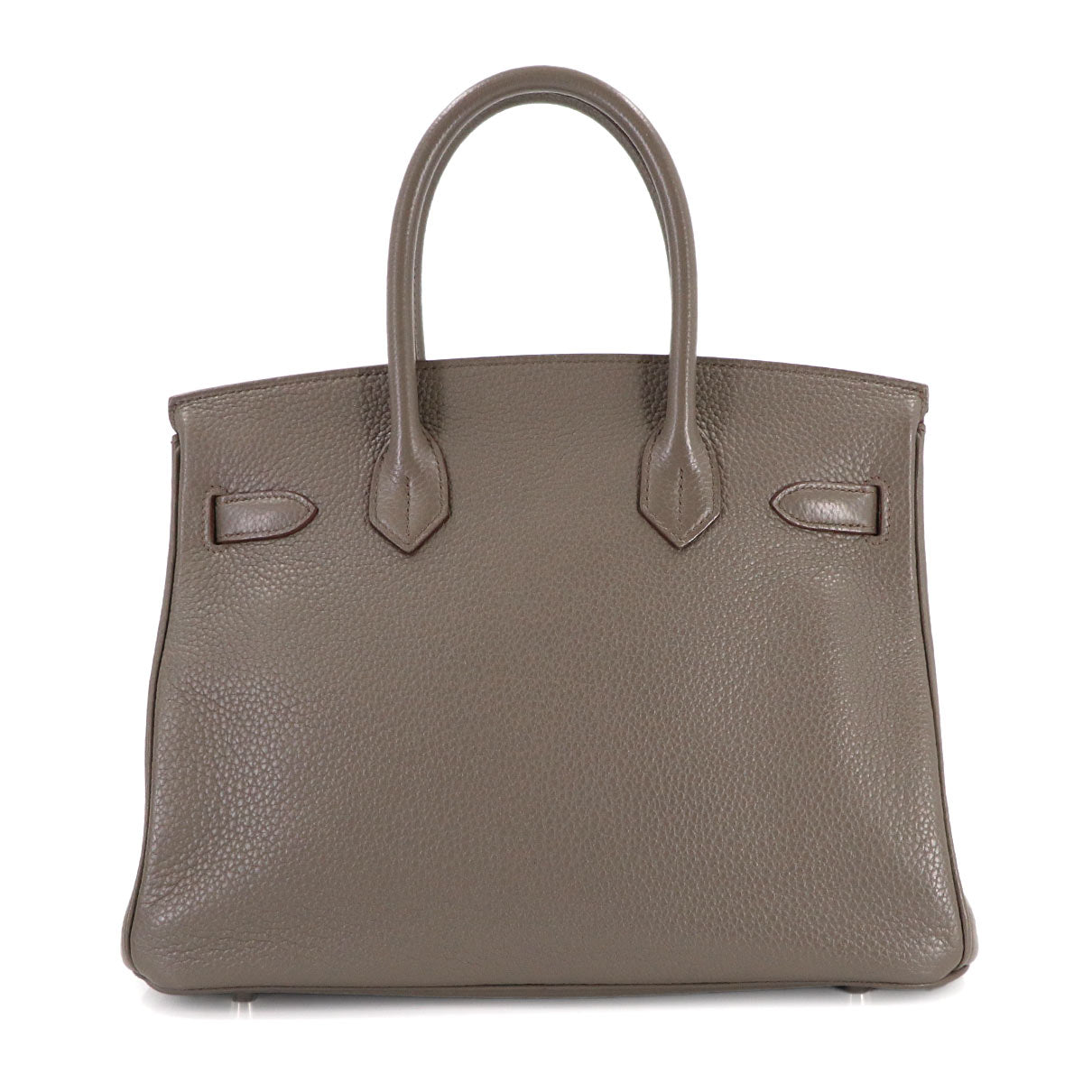 Birkin 30 Taurillon Clemence Etain Hand Bag Grey Purse