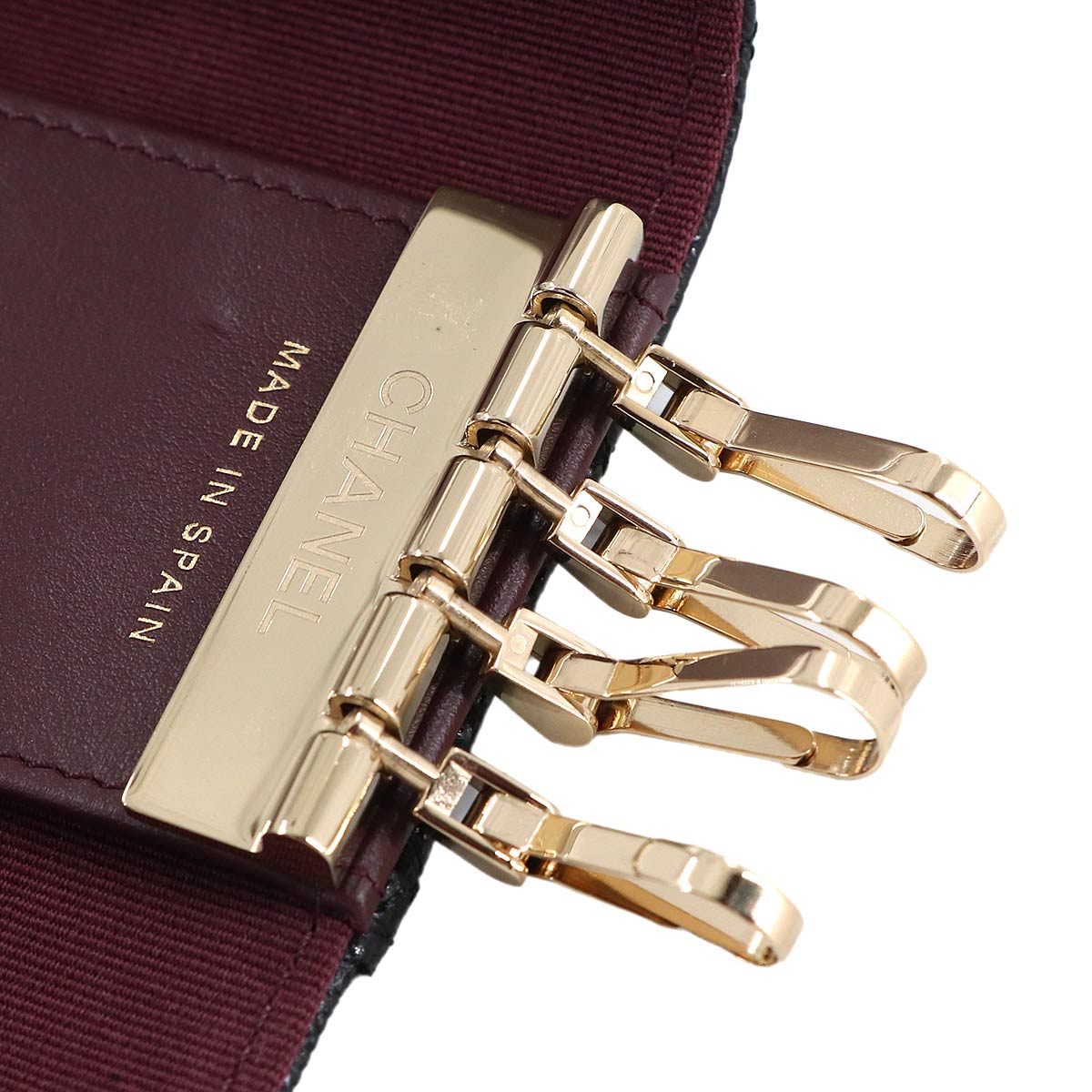 Matelasse 4 Key Case Leather Black AP0222