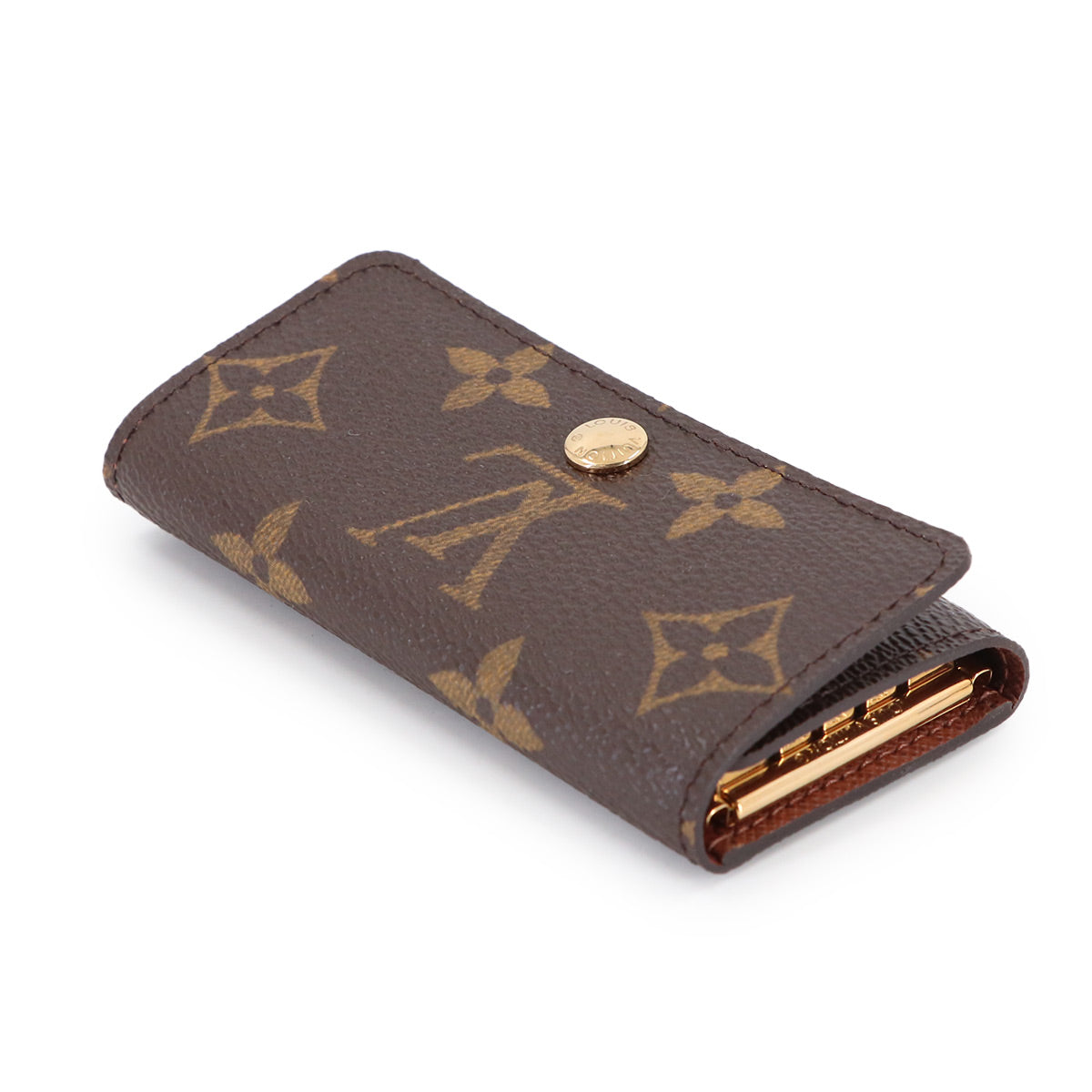Monogram 4 Key Holder Case Brown M69517 Accessory