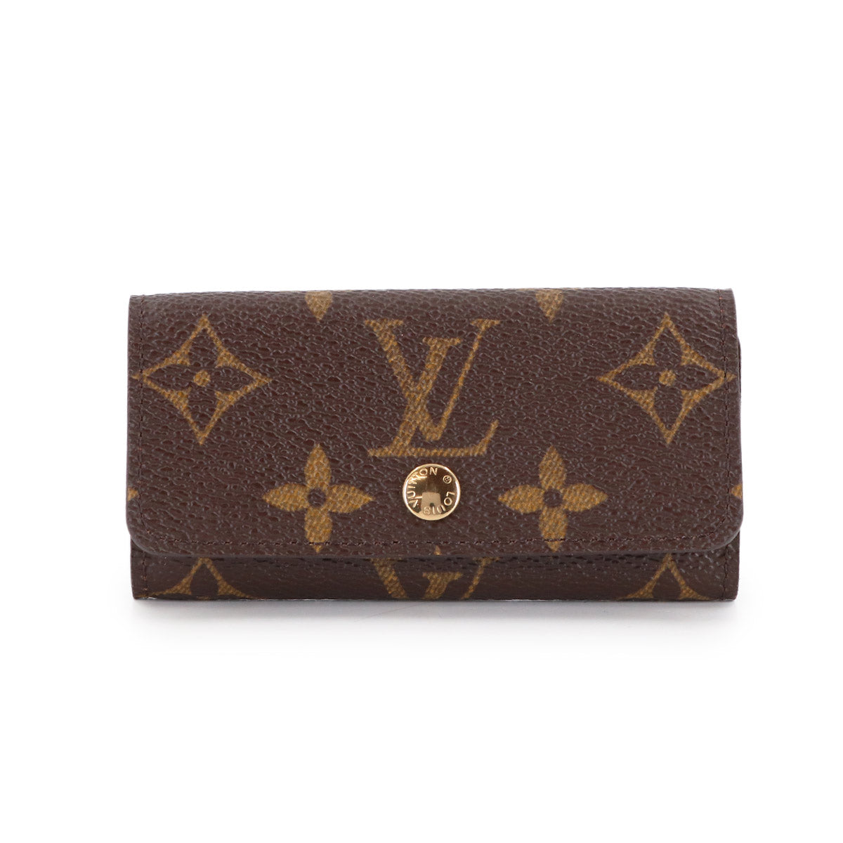 Monogram 4 Key Holder Case Brown M69517 Accessory