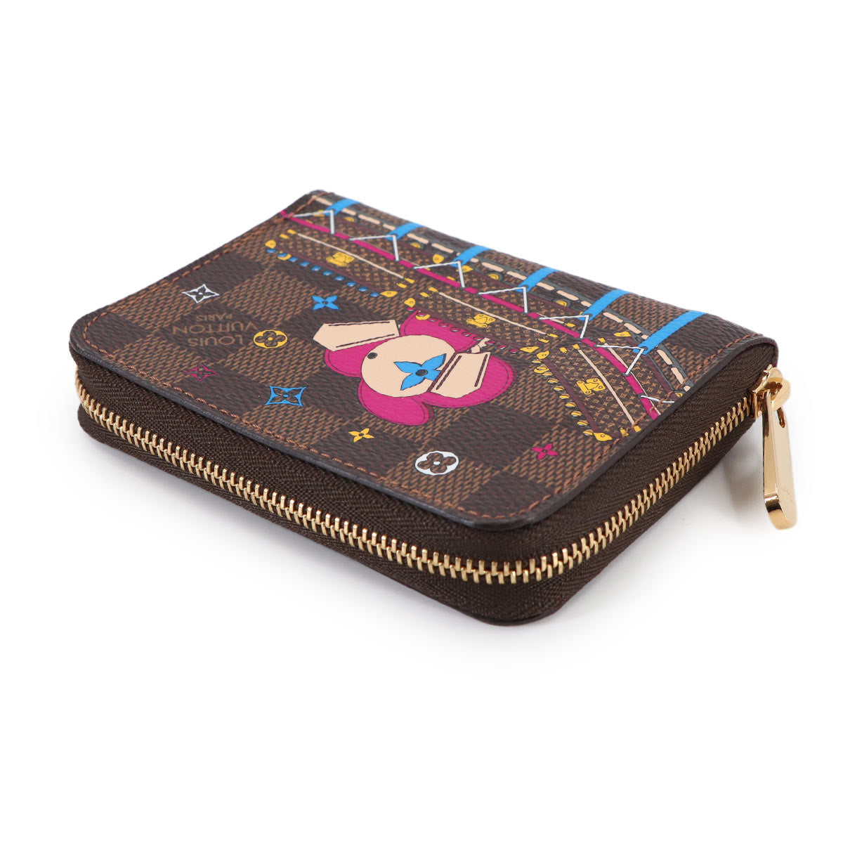 Damier Zippy Coin Purse Vivienne Wallet Brown N60404