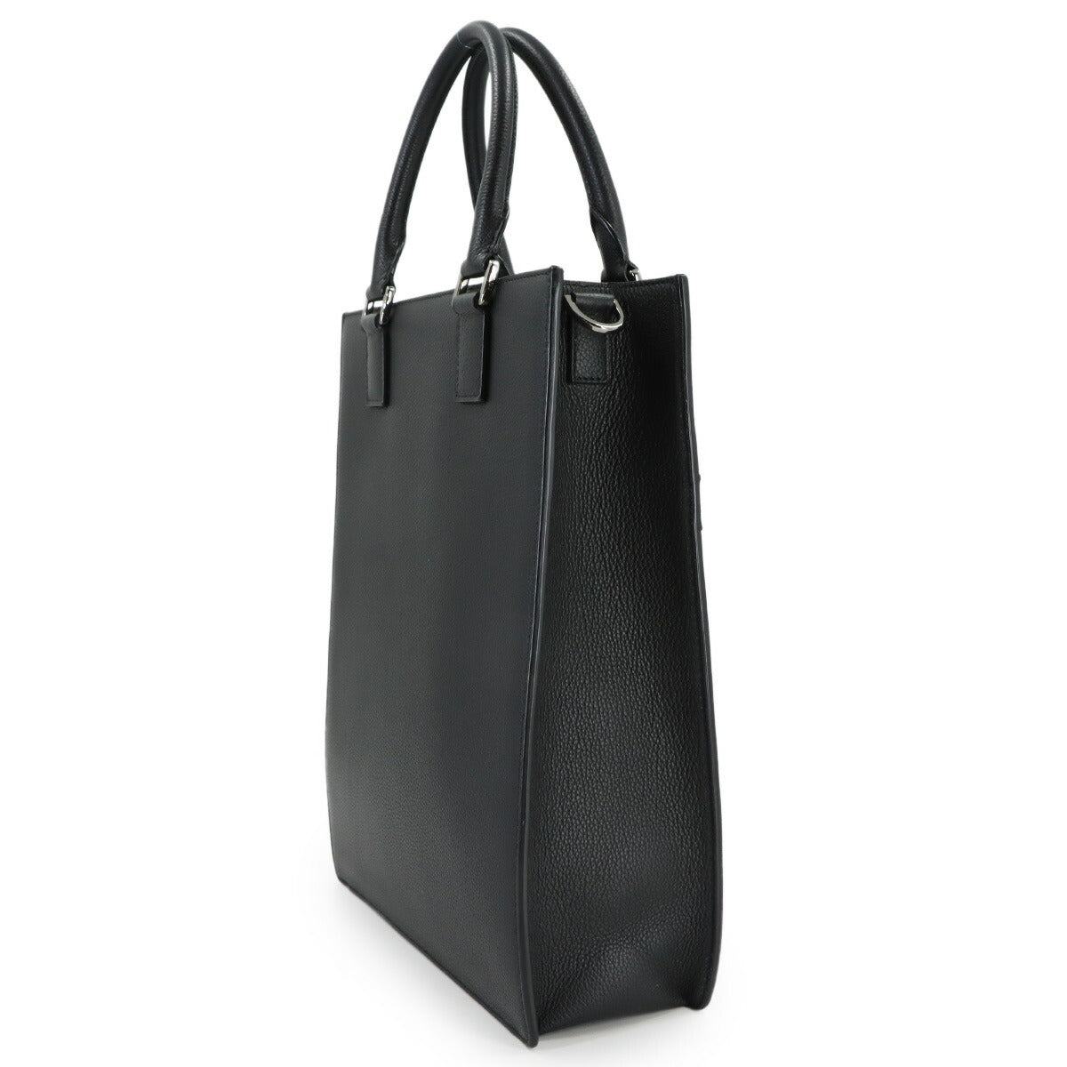 Safari Tote Bag Leather Black 1ESSH187UMJ Purse