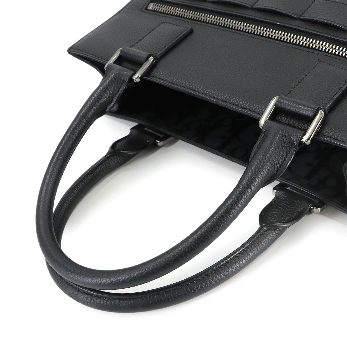 Safari Tote Bag Leather Black 1ESSH187UMJ Purse