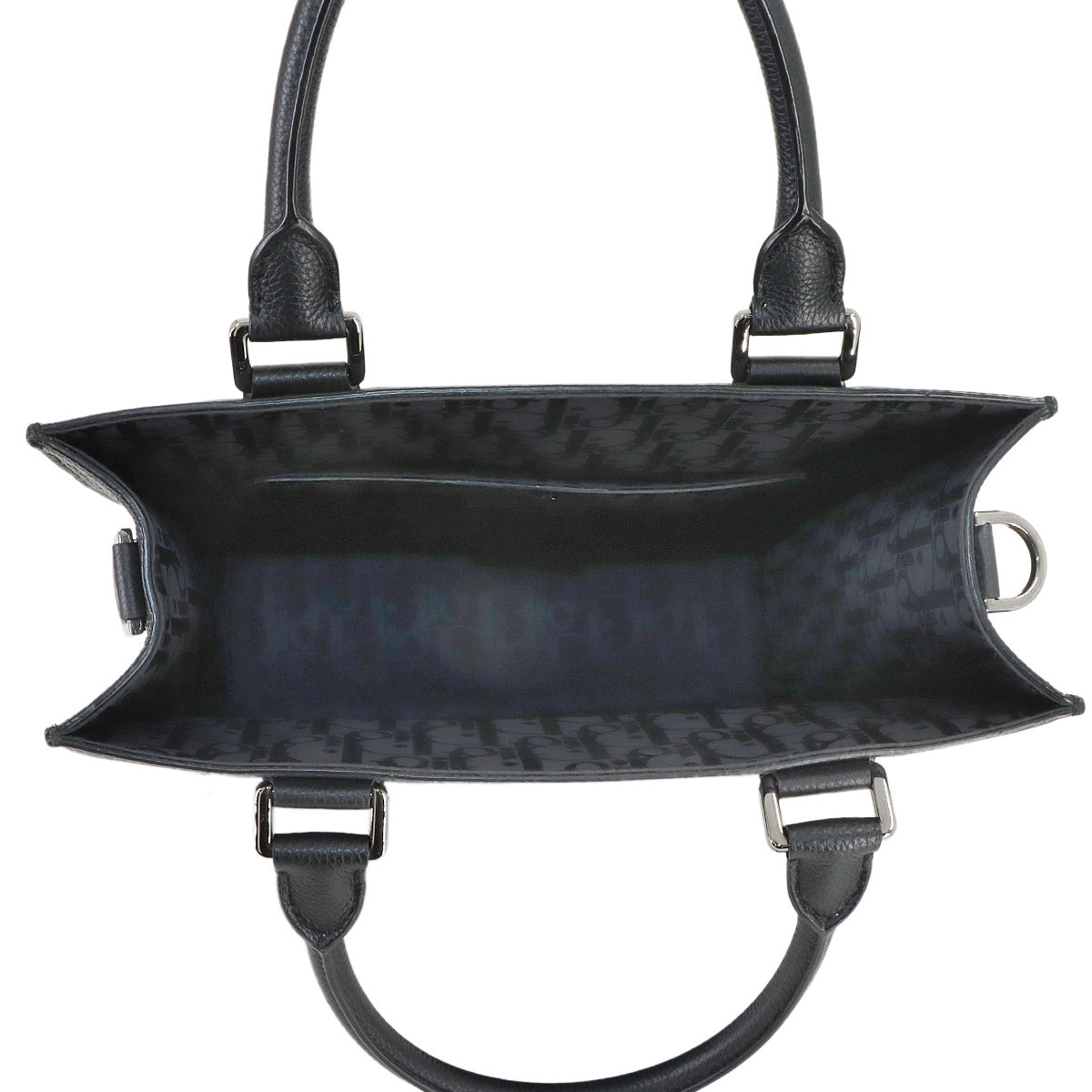 Safari Tote Bag Leather Black 1ESSH187UMJ Purse