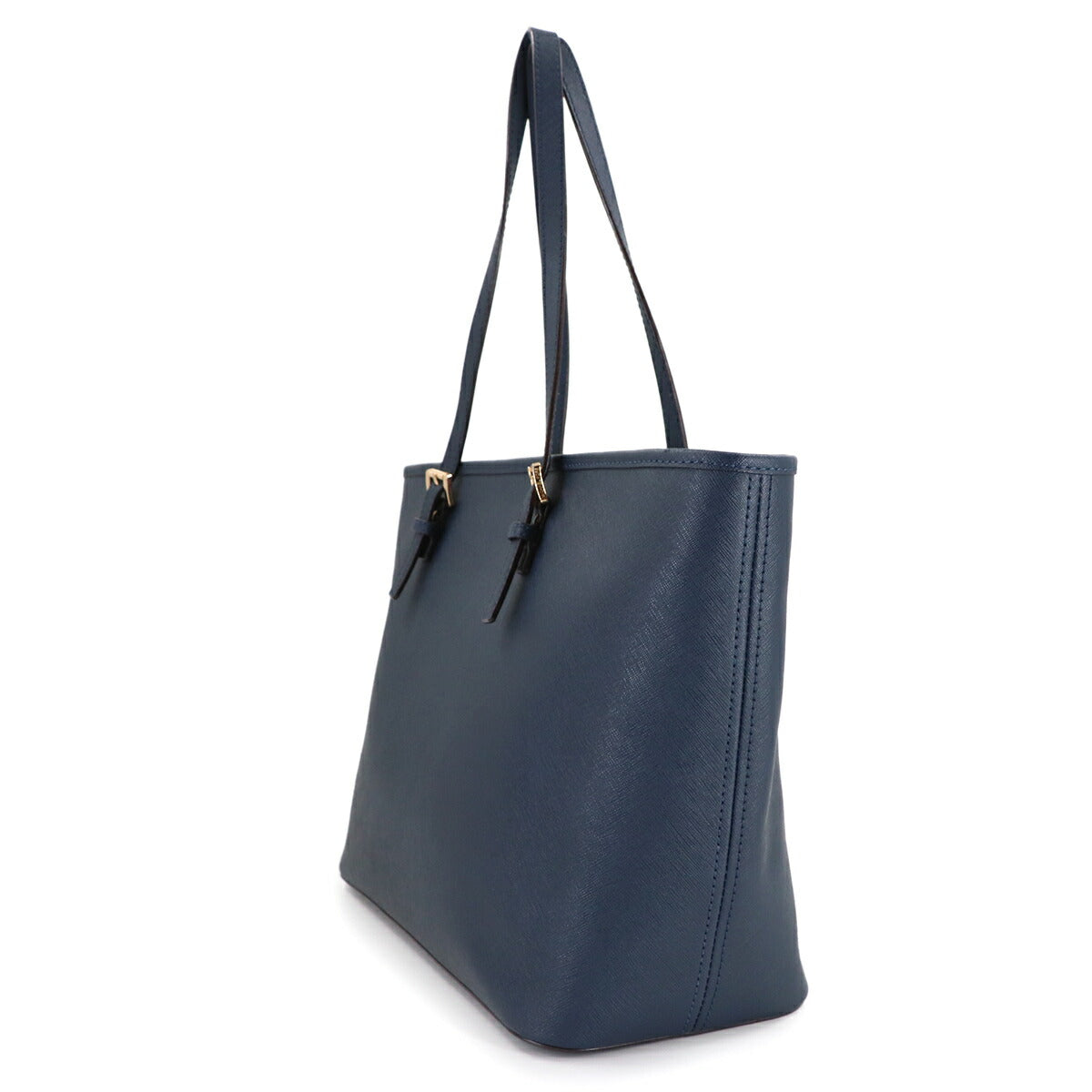 Jet Set Travel Tote Bag Leather Navy Purse
