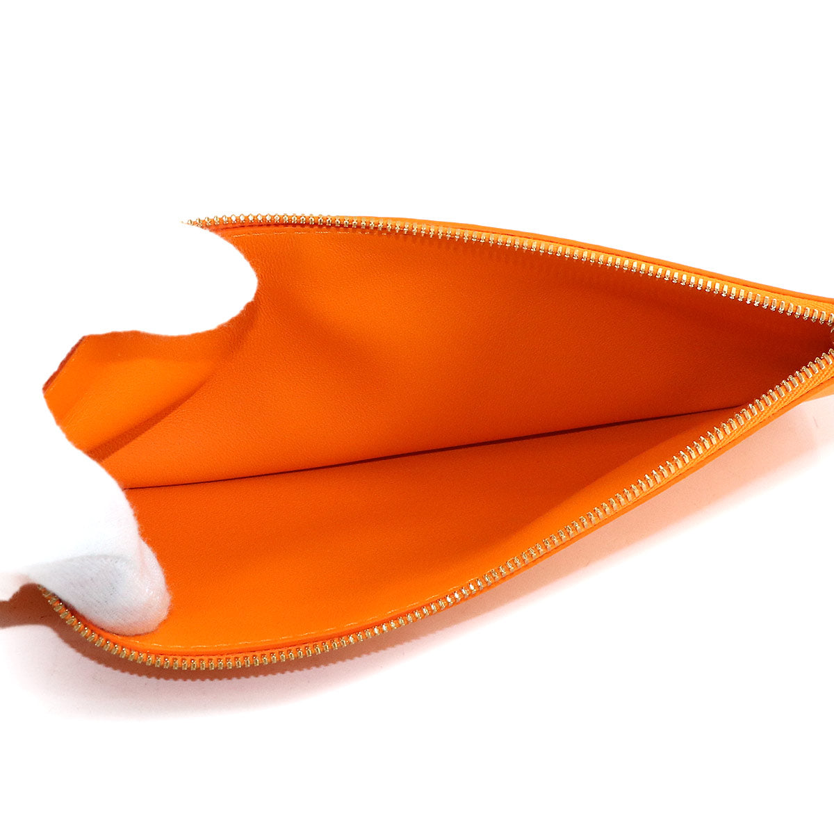 Intrecciato Small Arco Tote Bag Leather Yellow Orange